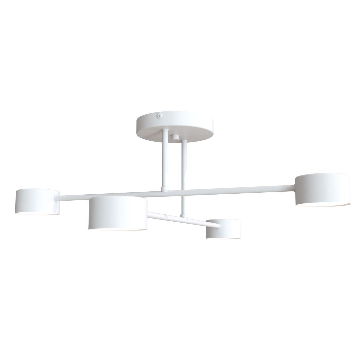 Deckenlampe Weiß Metall GX53 4-flammig akzentuiert Deckenleuchte, Gerät, Deckenventilator, Elektrisches Gerät