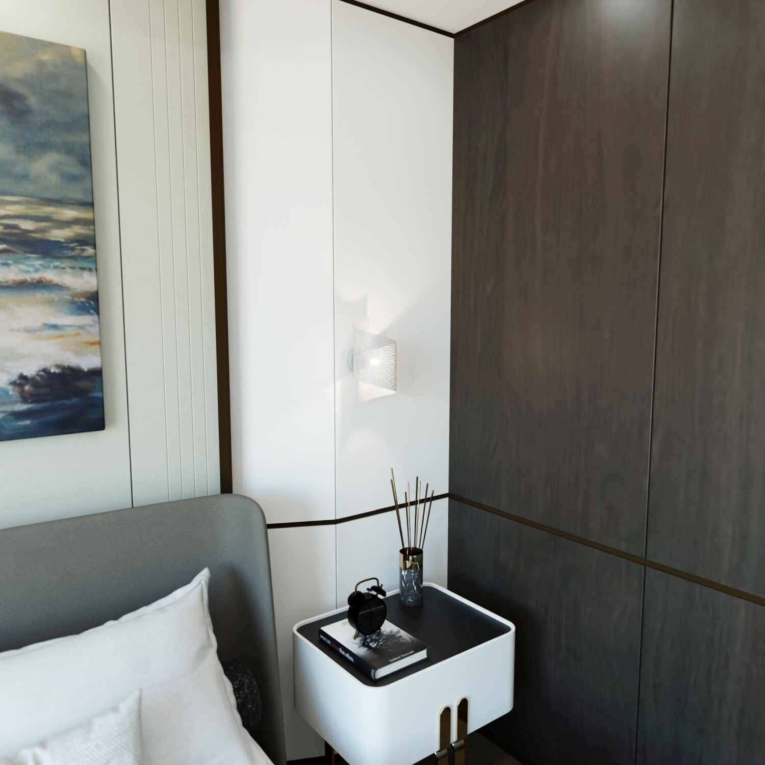 Wandlampe Modern Metall geschwungen G9 B:17 cm Weiß Drinnen, Innenarchitektur, Inneneinrichtung, Kissen