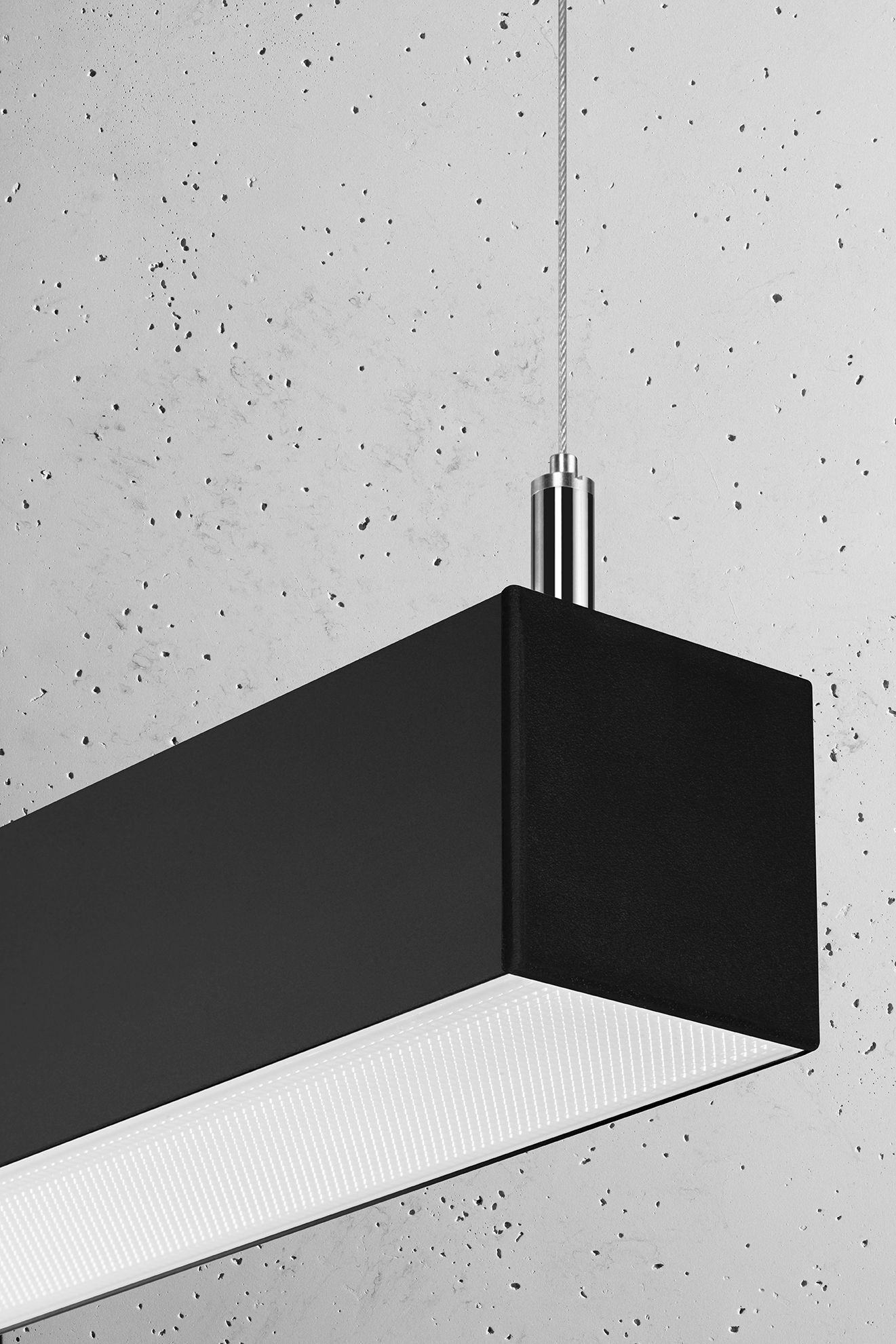LED Hängelampe Esstisch 90 cm lang 4000 K Schwarz