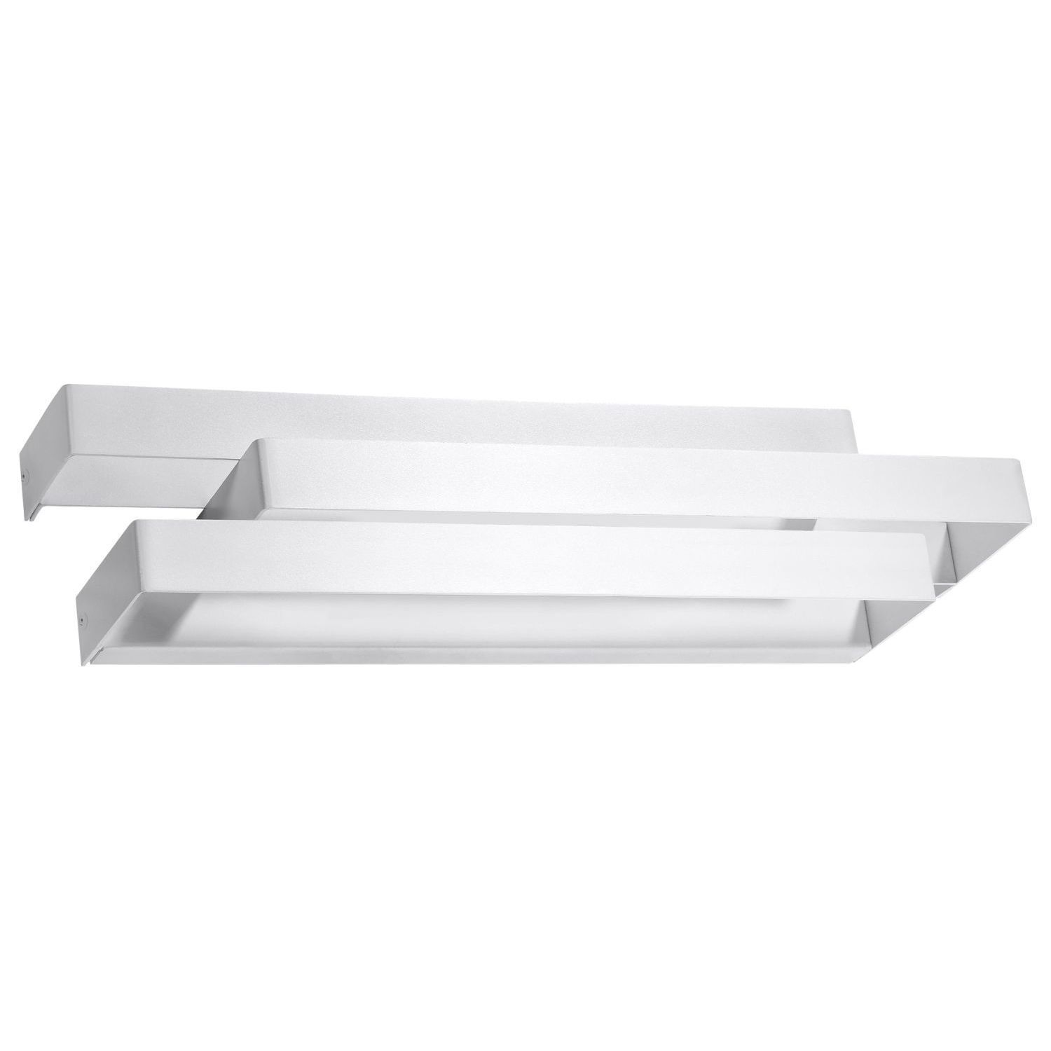 Stylische Wandlampe HELVIA Weiß B:42cm Metall 2x G9