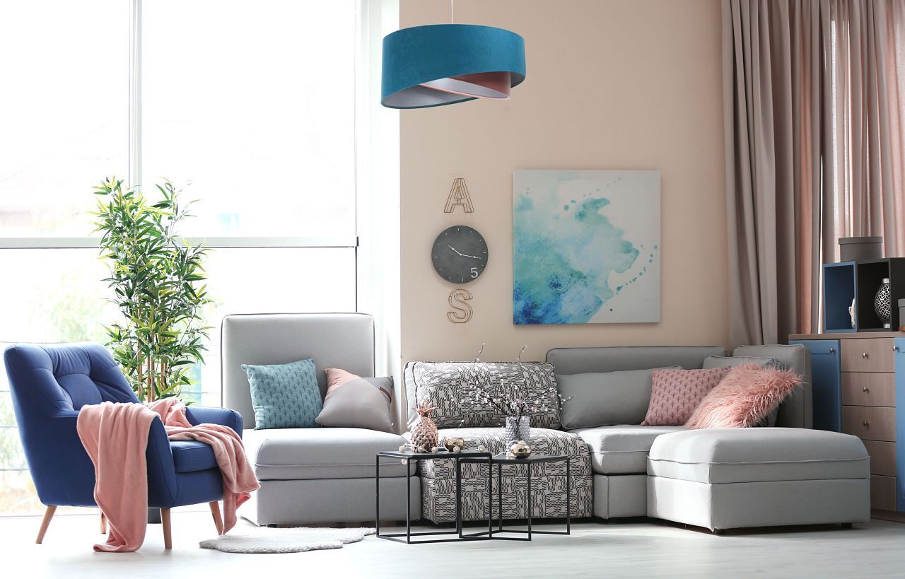 Moebel, Wohnzimmer, Dekoration Ihres Zuhauses, Malerei, Couch