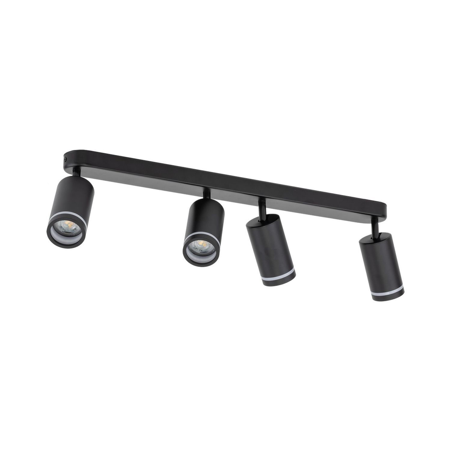 Deckenstrahler Metall Schwarz 74 cm lang 4-flammig GU10