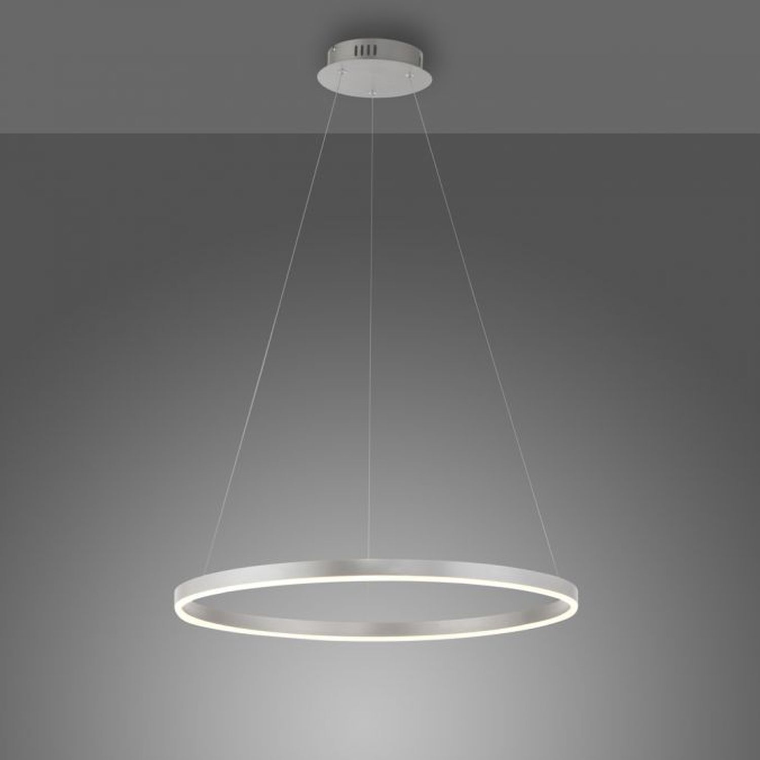 Dimmbare LED Pendelleuchte in Aluminium Ø58,5 cm 3000 K Leuchter, Lampe, Deckenleuchte