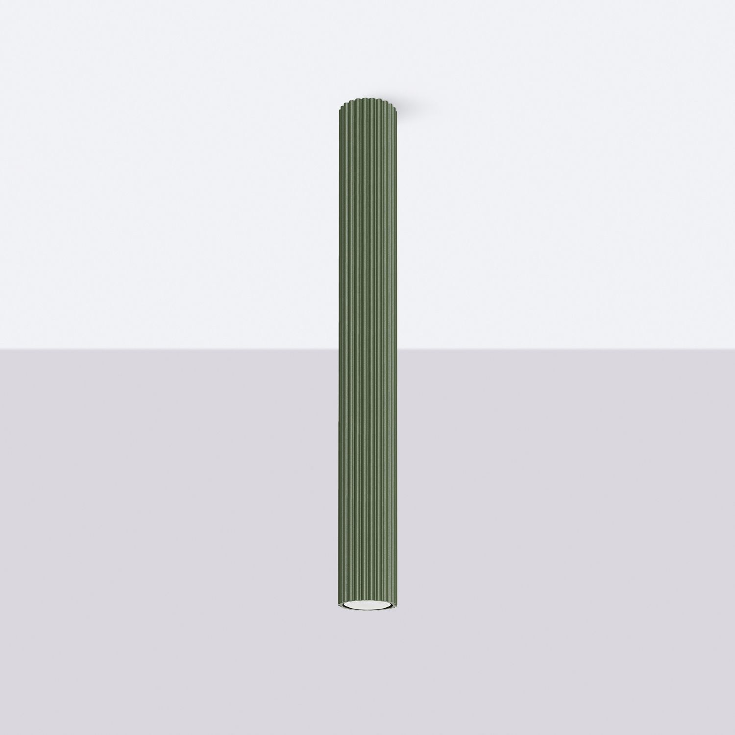 Aufbauspot GU10 Ø 6,5 cm H: 60 cm Aufputz Grün Modern