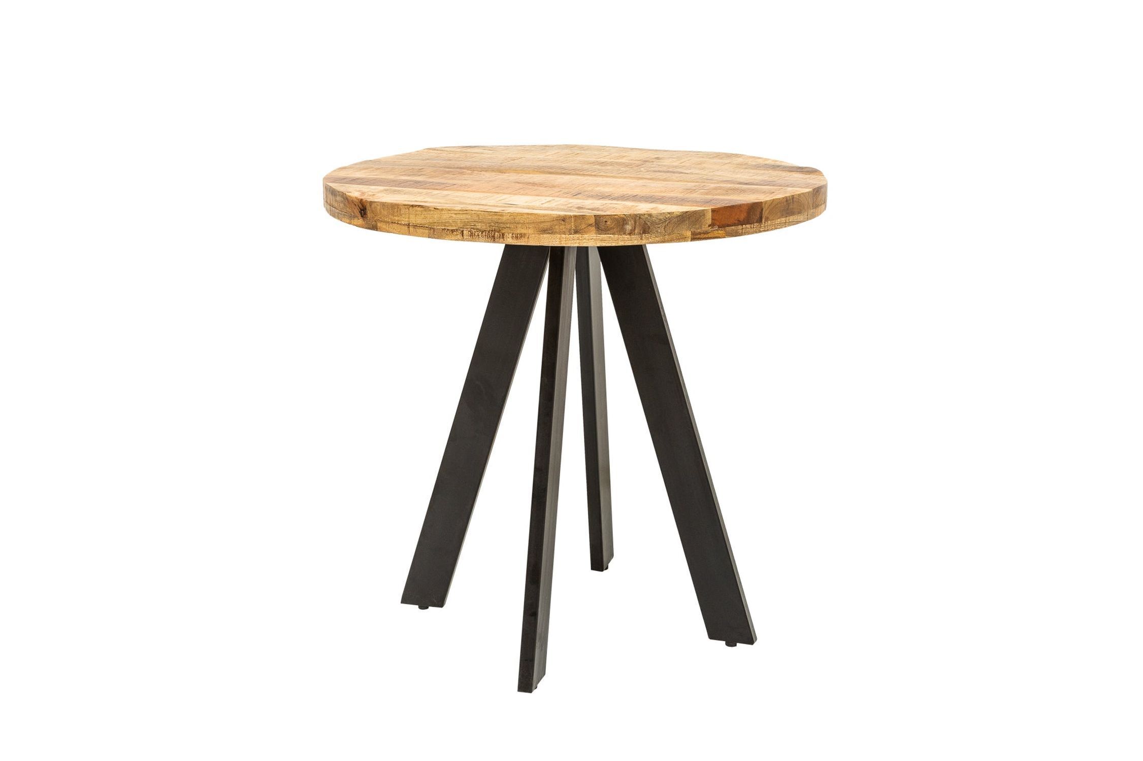 Esstisch Mango Holz Metall 80 x 80 cm rund