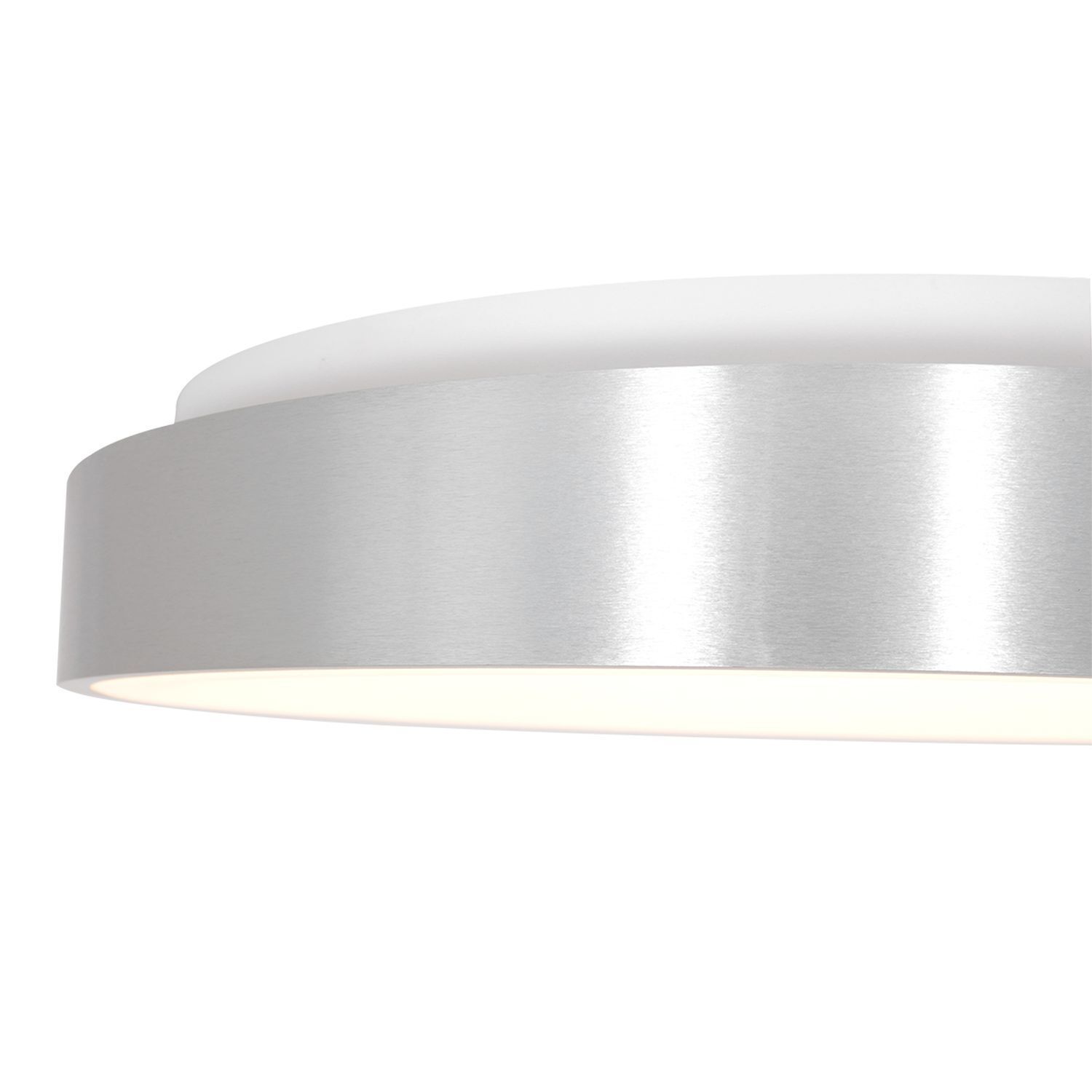 LED Deckenlampe Metall Kunststoff in Silber Weiß 2700 K