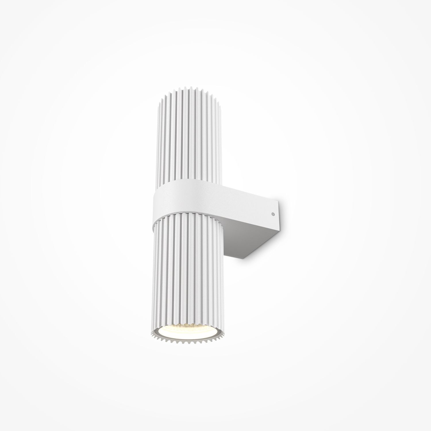 Wandleuchte Aluminium GU10 Up Down 23 cm hoch Weiß