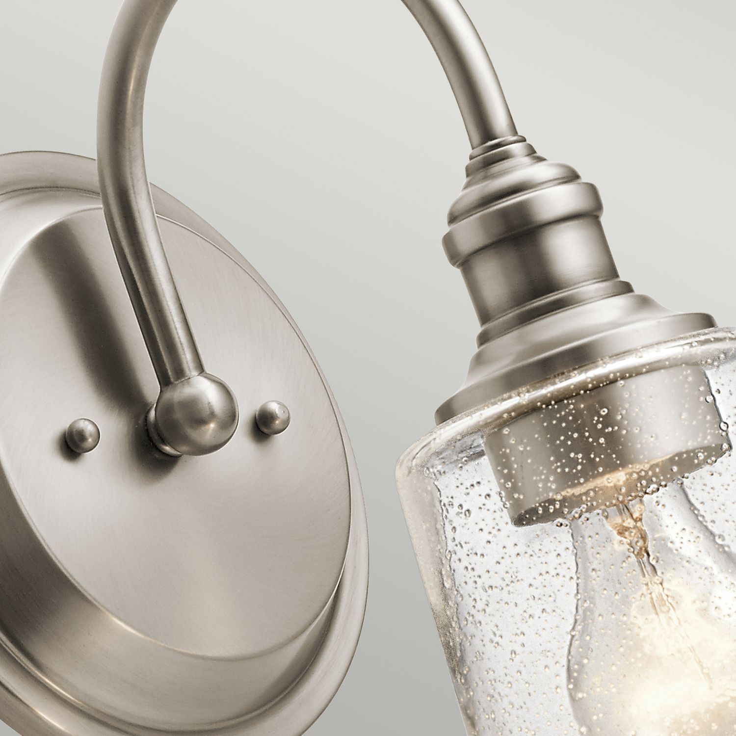 Wandlampe Glas Metall Jugendstil E27 LIODA