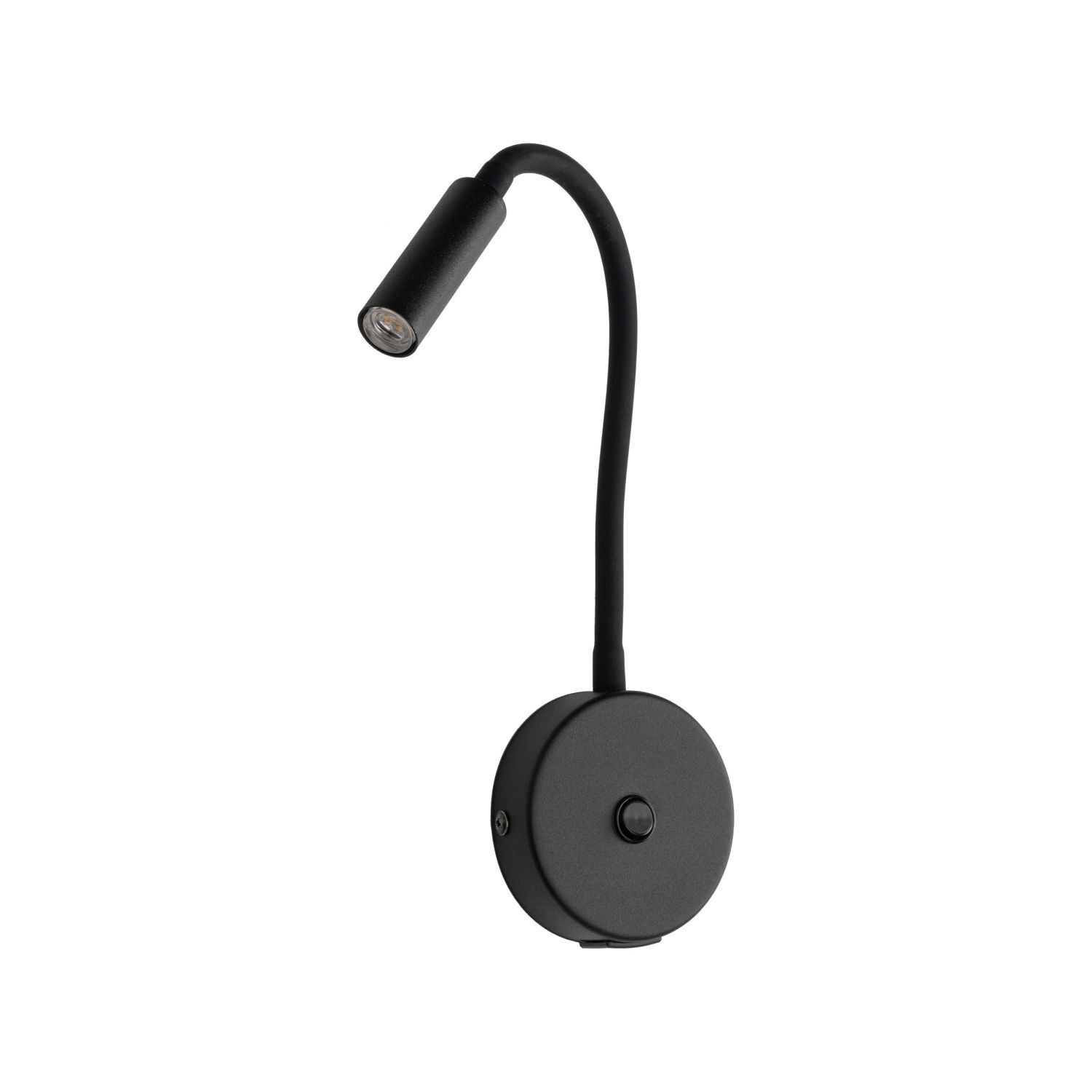 Wandlampe mit Schalter USB-Ladefunktion Flexarm Schwarz G9