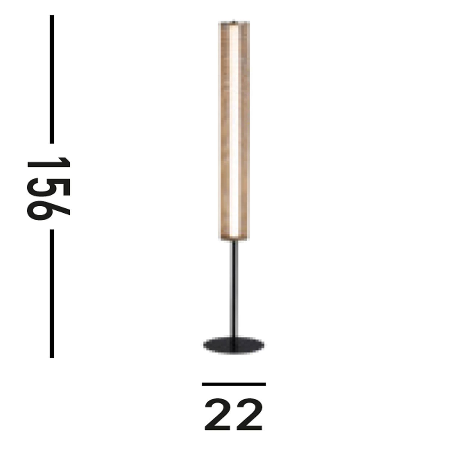 Dimmbare LED Stehleuchte in Gold Schwarz Metall 156 cm Dimmbare LED Stehleuchte in Gold Schwarz Metall 156 cm