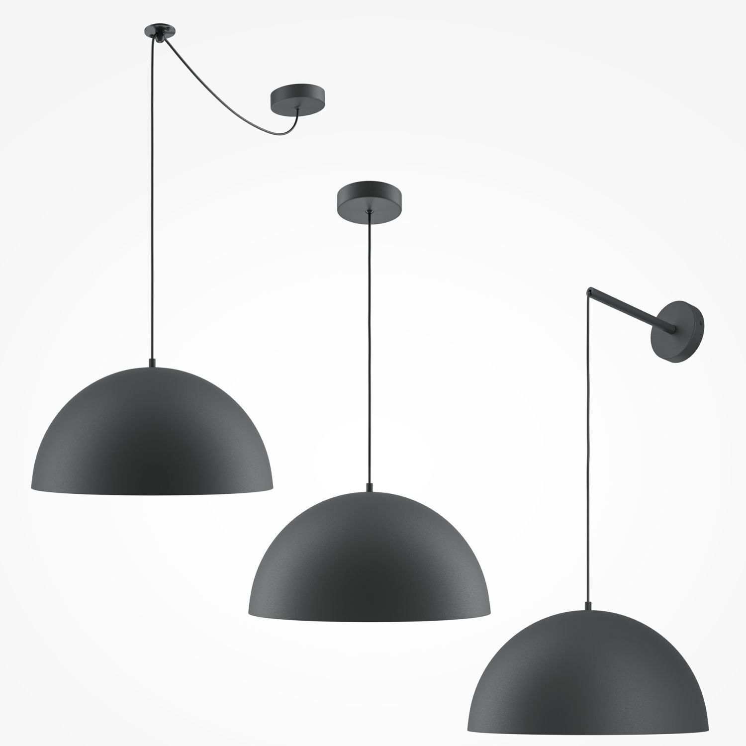 Hängeleuchte Metall E27 D: 35 cm rund H: max. 320 cm