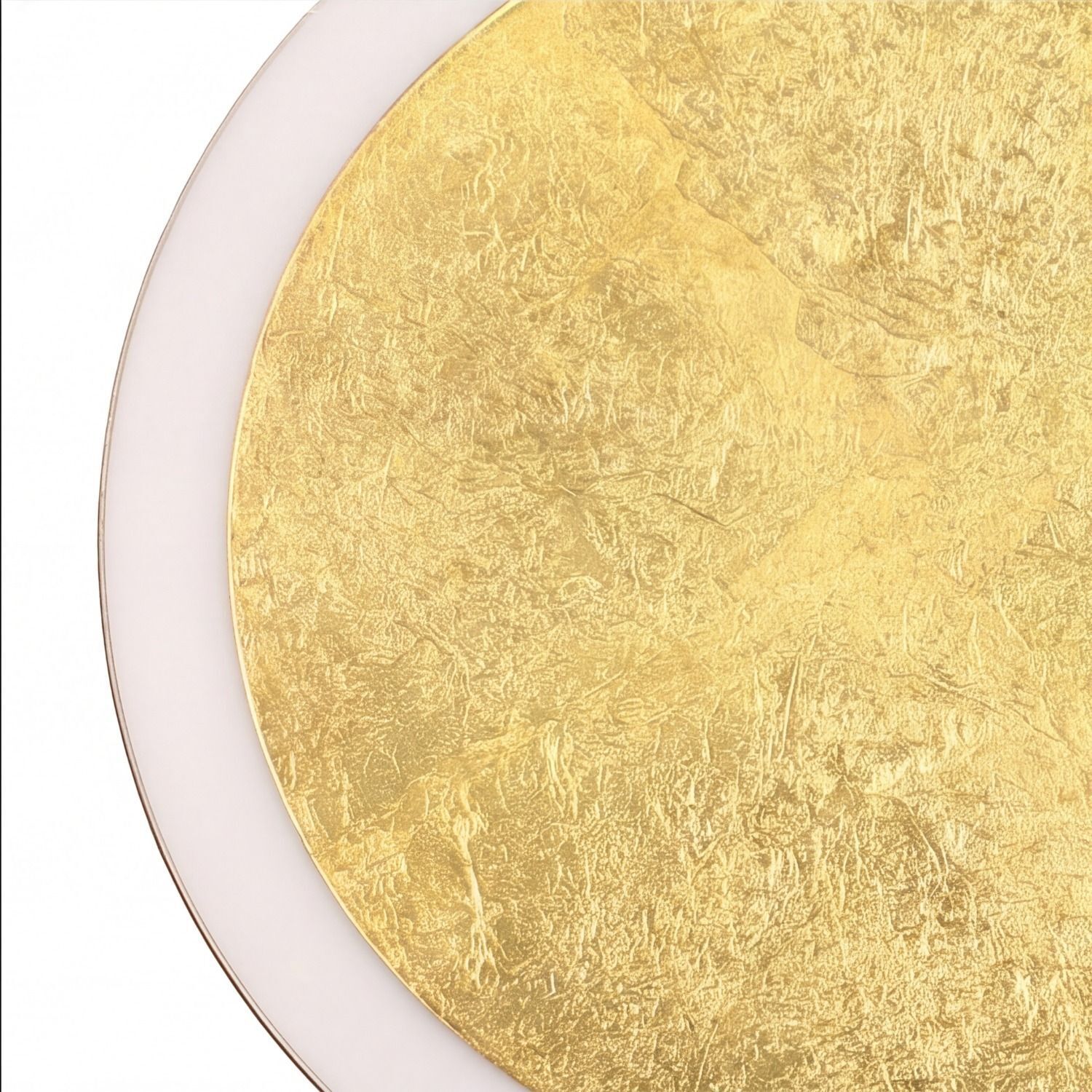 LED Deckenlampe Gold Ø30 cm 3500 K 3 Stufen dimmbar golden, folie, teller, rund, dekorativ
