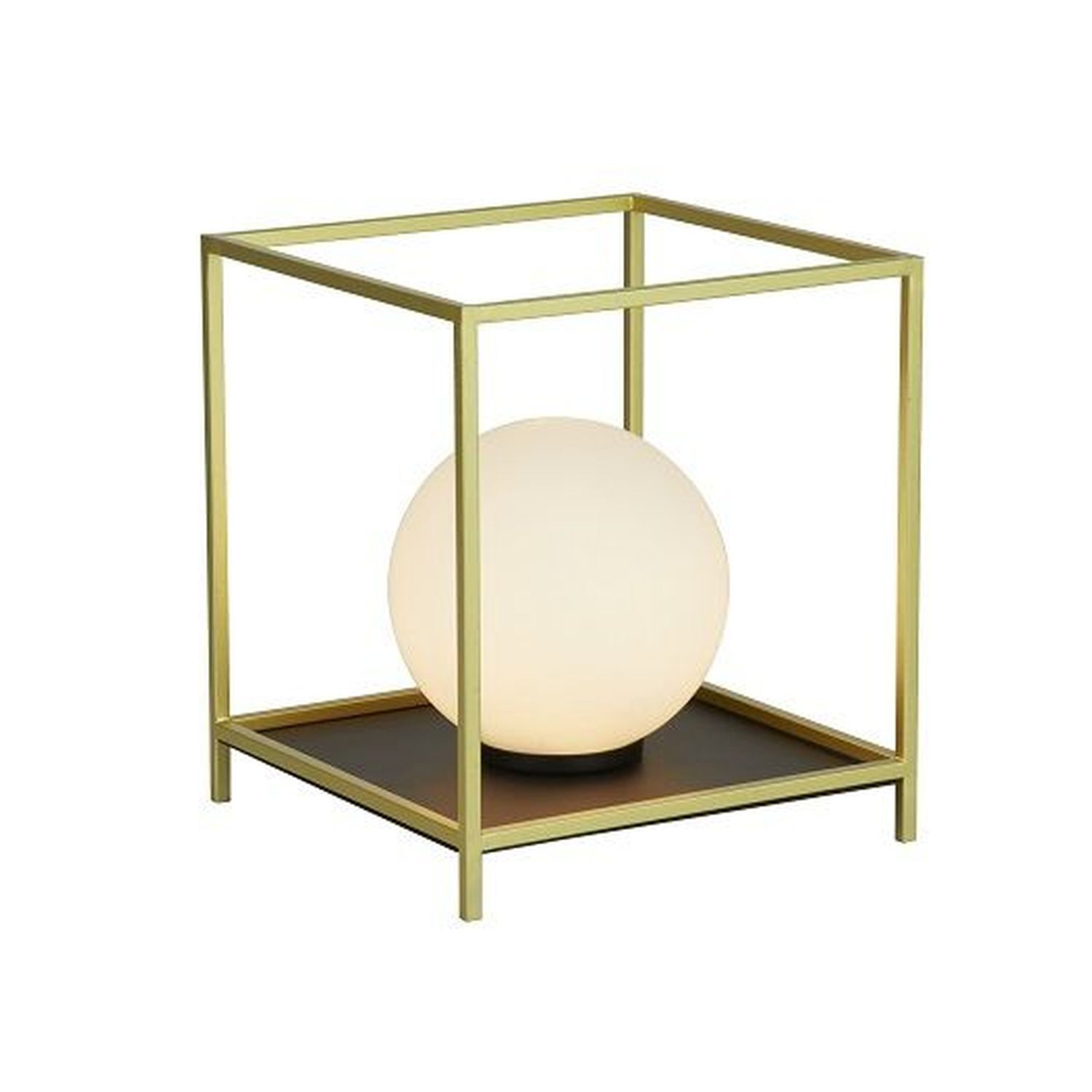 Tischleuchte klein H: 20,5 cm in Gold Weiß Schwarz G9