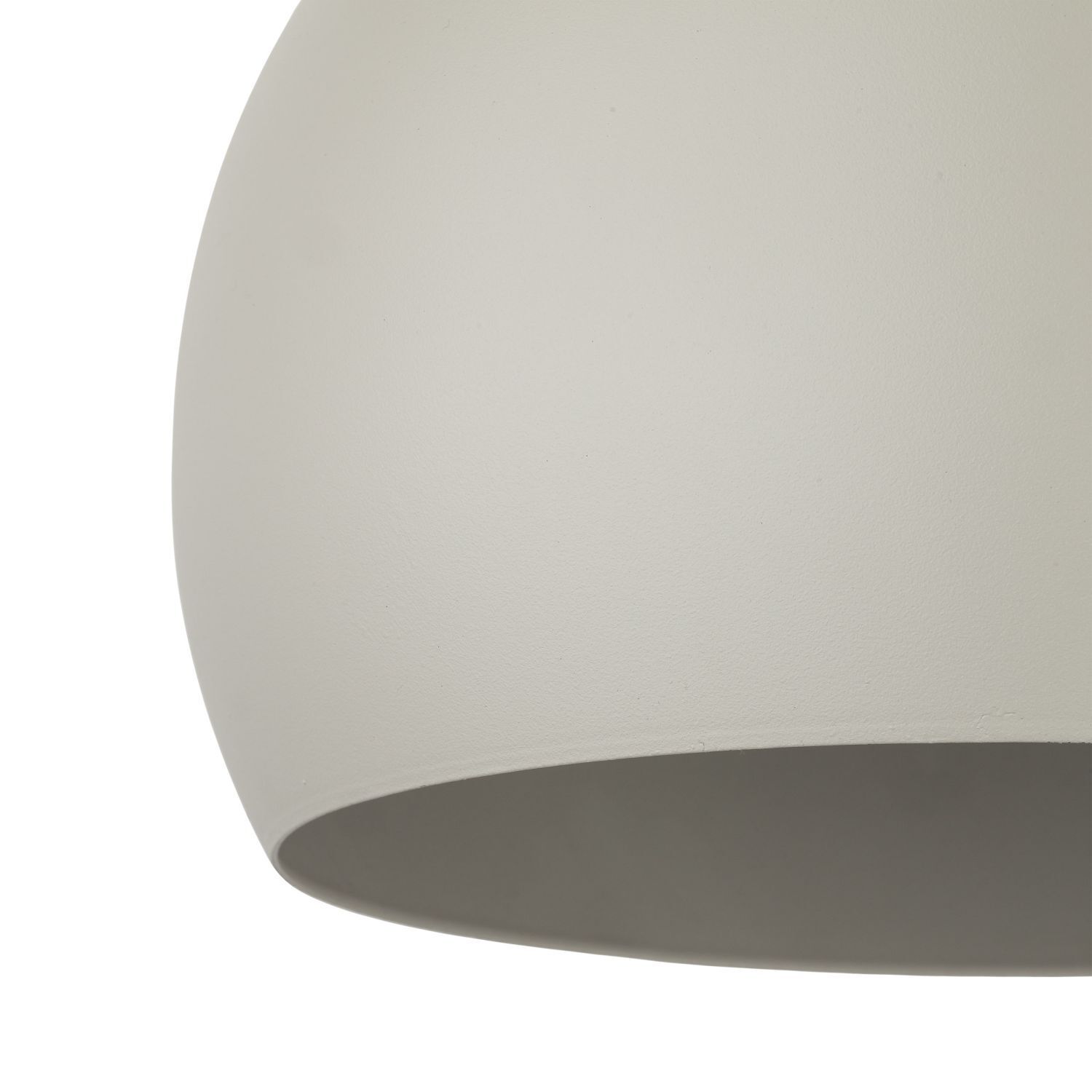 Hängelampe Metall Beige Kugel Schirm rund Ø 27 cm E27