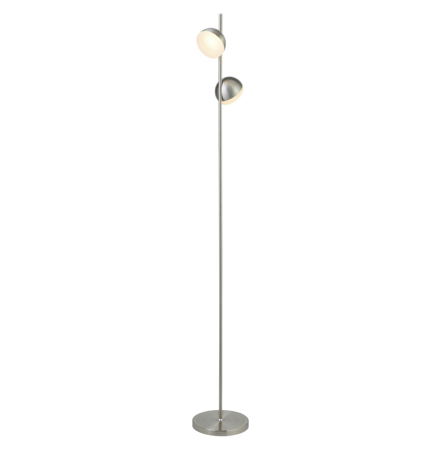 Stehlampe LED Touch Funktion in Silber matt 3000 K