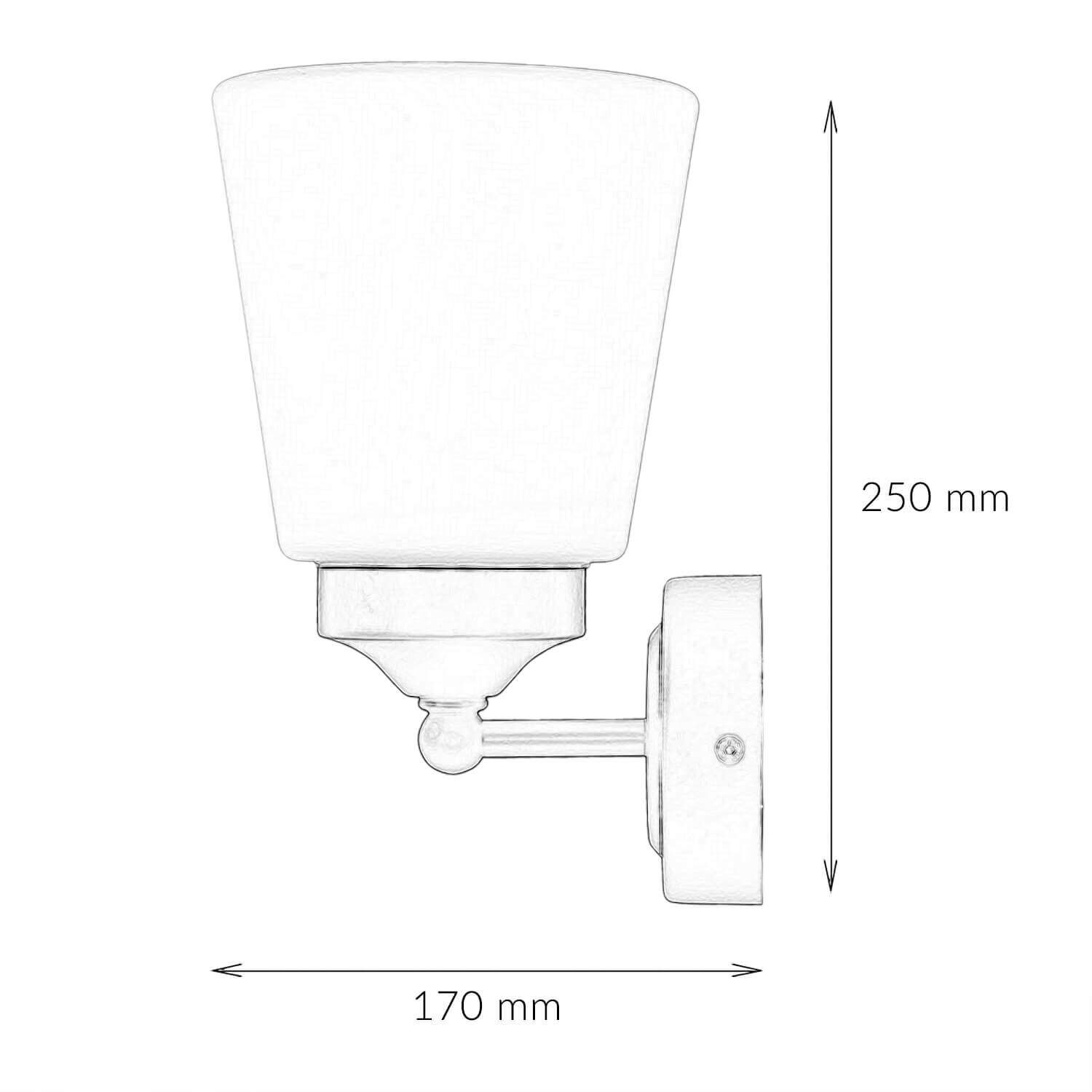 Wandleuchte Badezimmer Weiß Schwarz Metall IP44 Stuhl, Mobiliar, Lampe