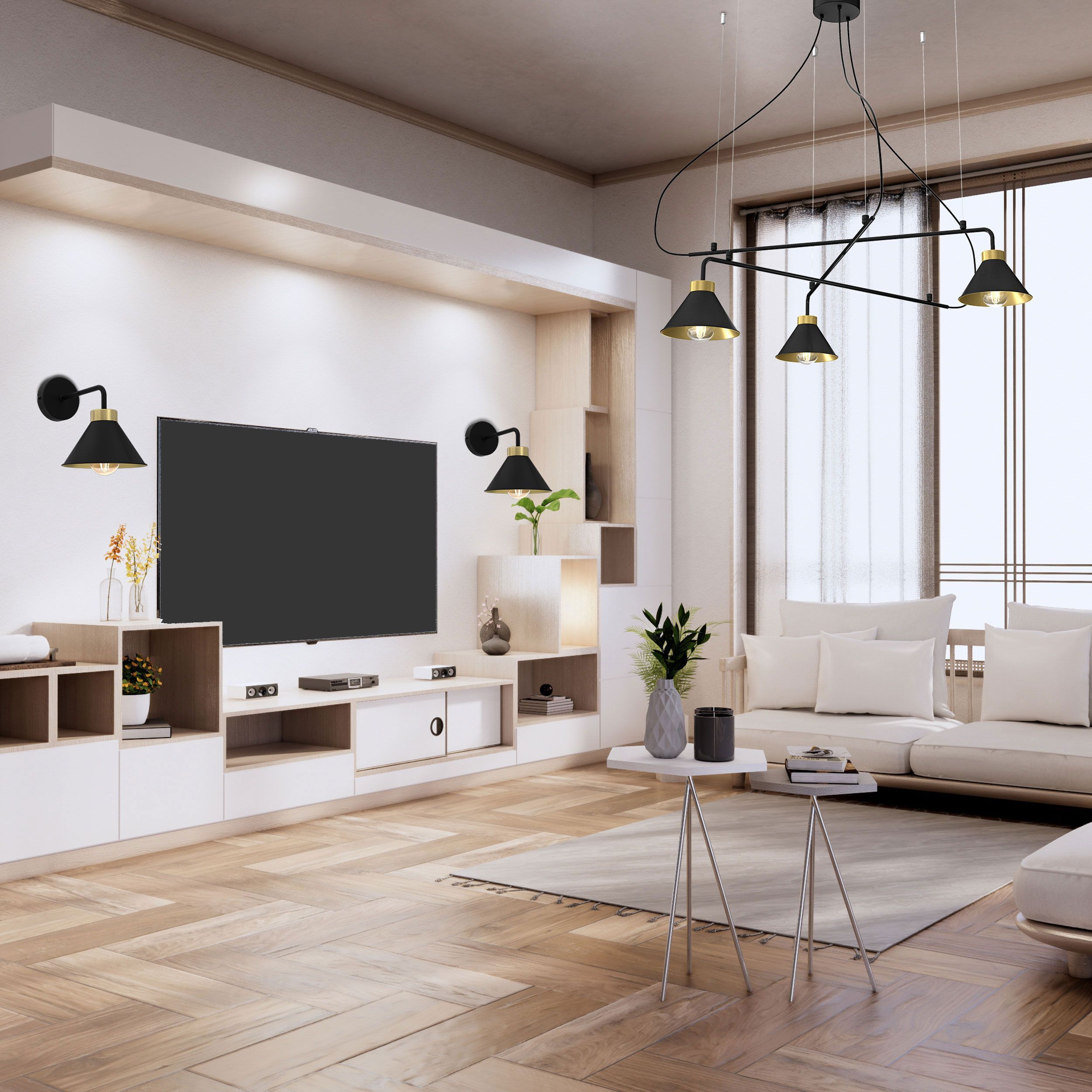 Innenarchitektur, Wohnzimmer, Dekoration Ihres Zuhauses, Überwachen, Fußboden