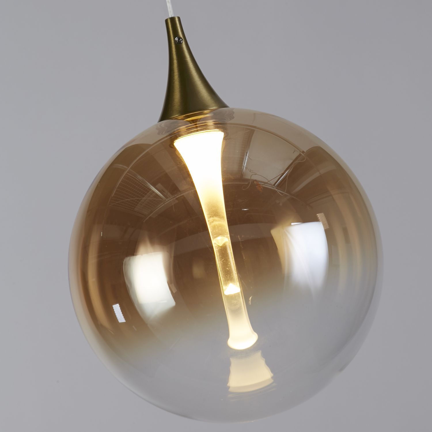 LED Pendelleuchte Glaskugeln 107 cm 3000 K 8-flammig