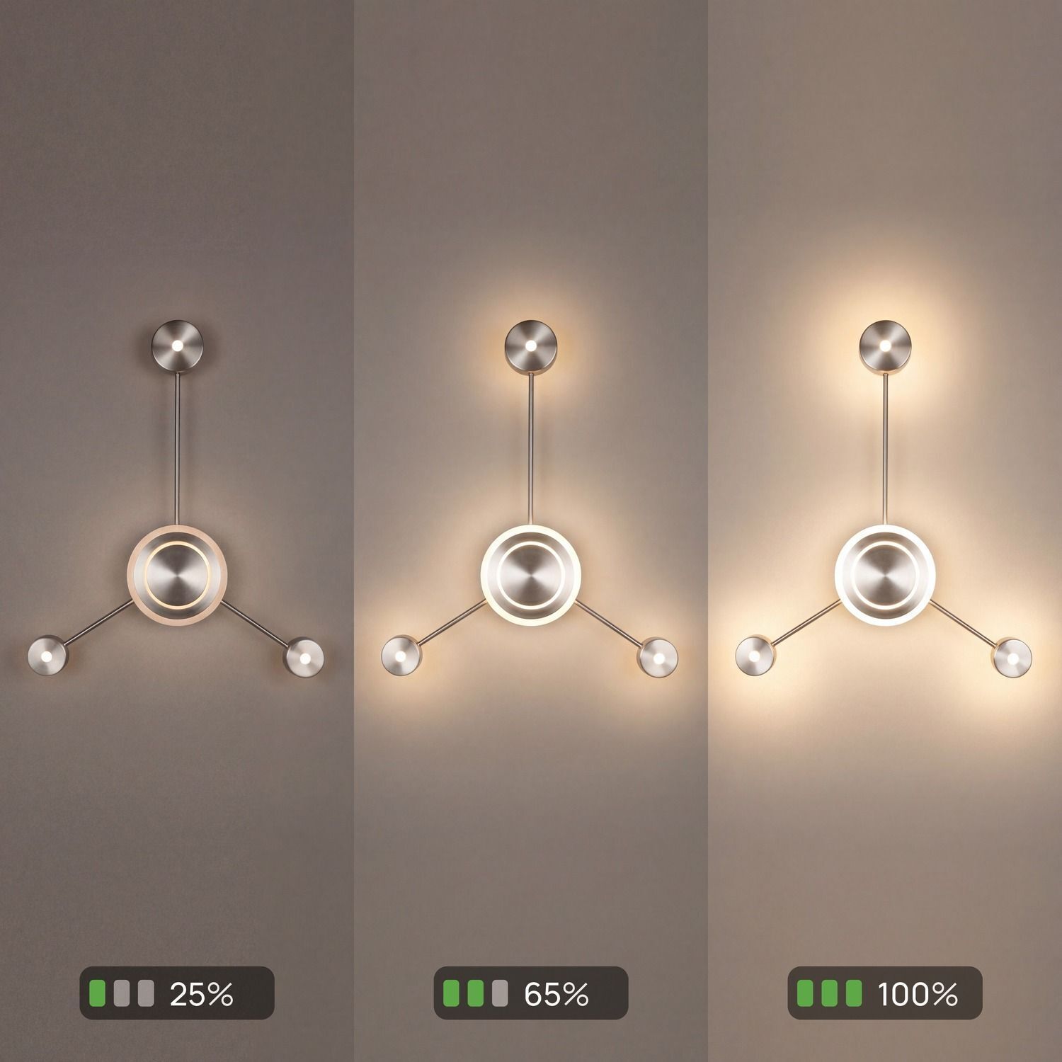 Wandlampe, Wandlampen, Dekorationslampe, Metall, rundes Licht