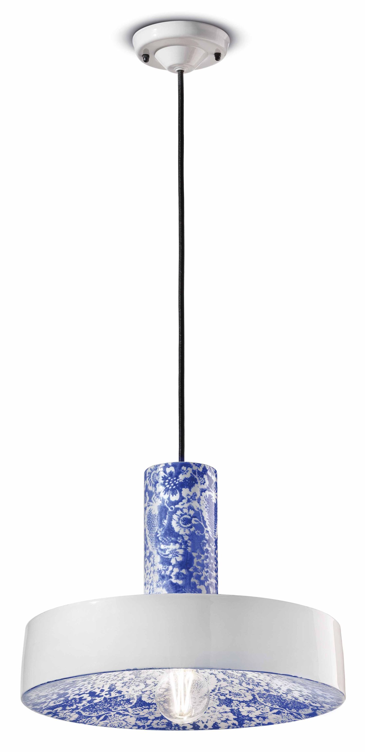 Pendelleuchte Keramik E27 Ø 35 cm rund H: max. 146 cm