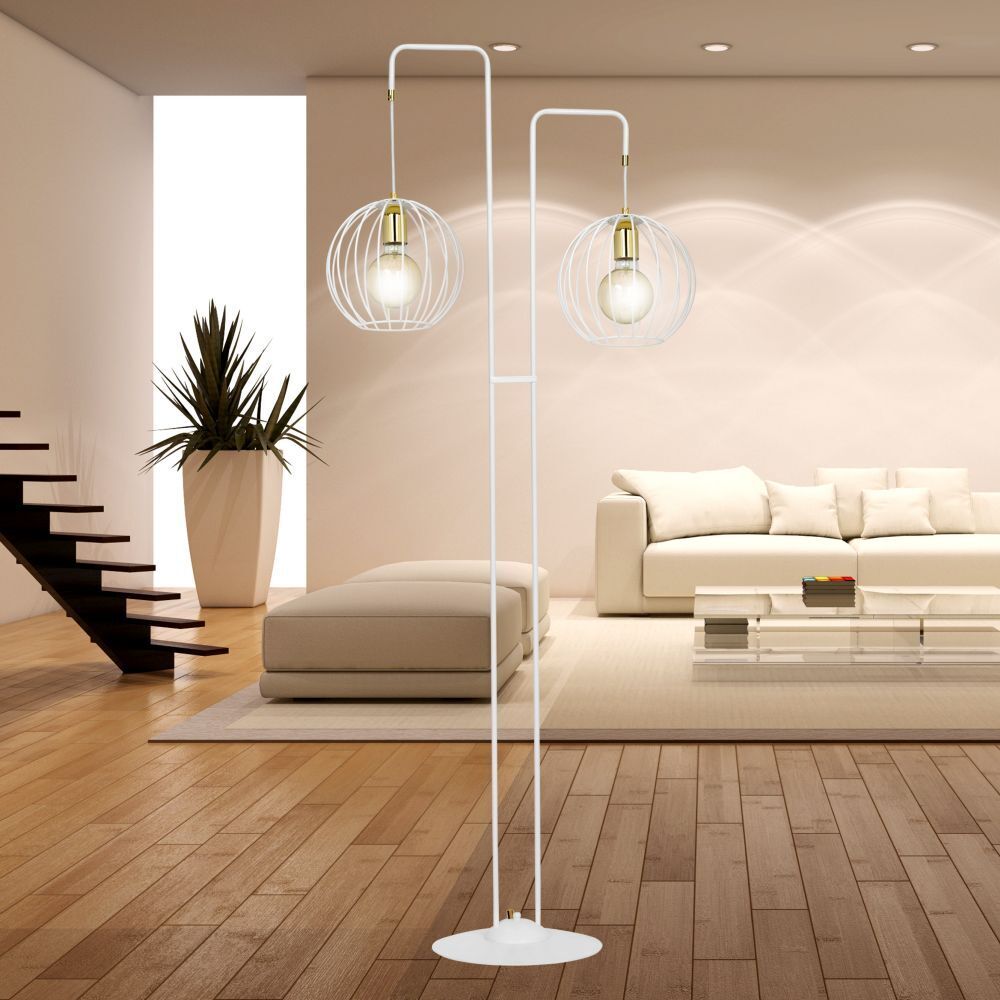 Stehlampe Wohnzimmer 155 cm niedrig verstellbare