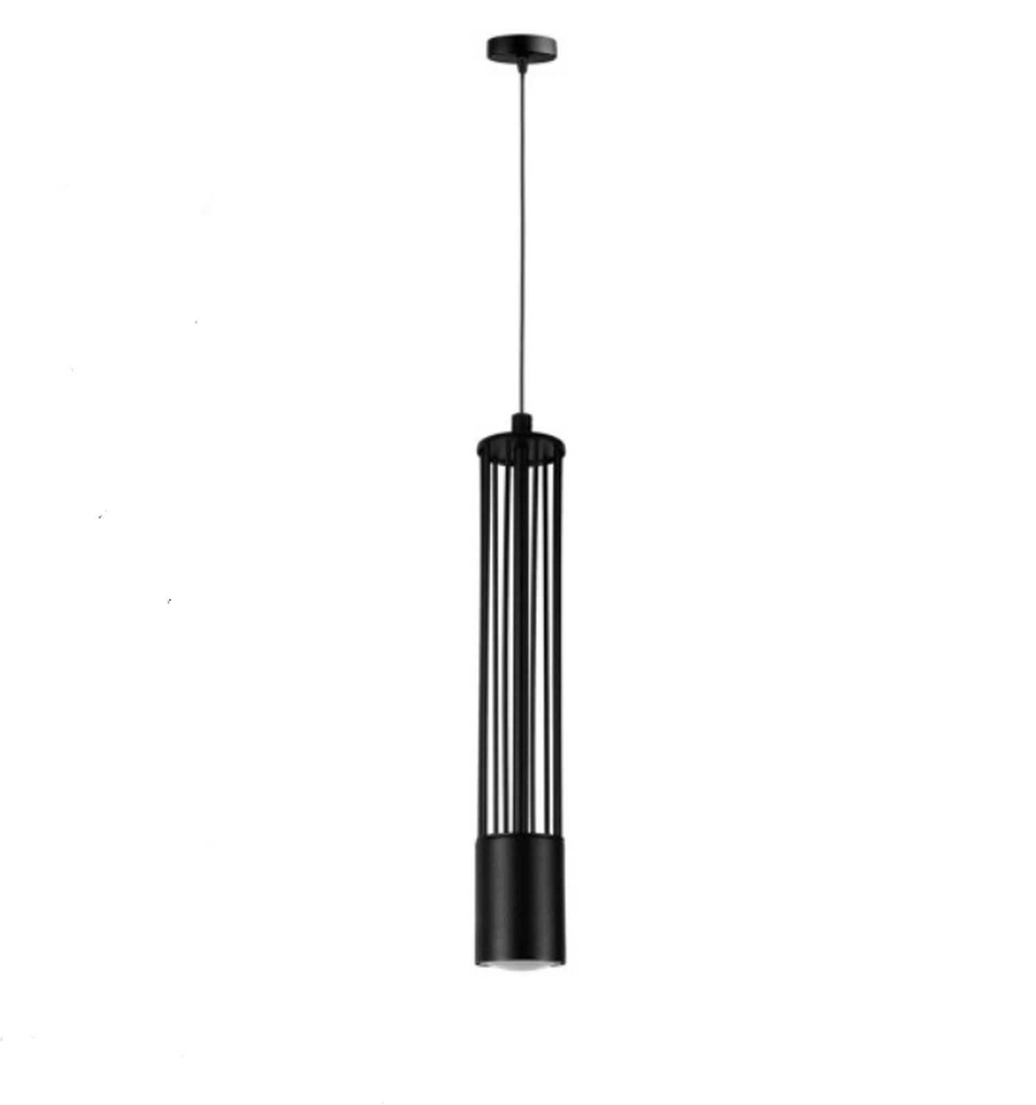 Dekorative Hängelampe Metall GU10 Ø10 cm rund Schwarz