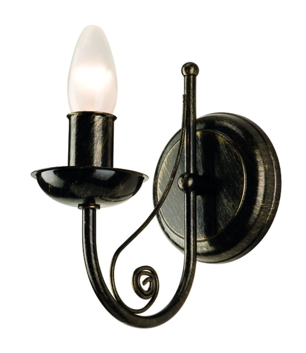 Elegante Wandlampe KELSIE Schwarz Rustikal Lampe