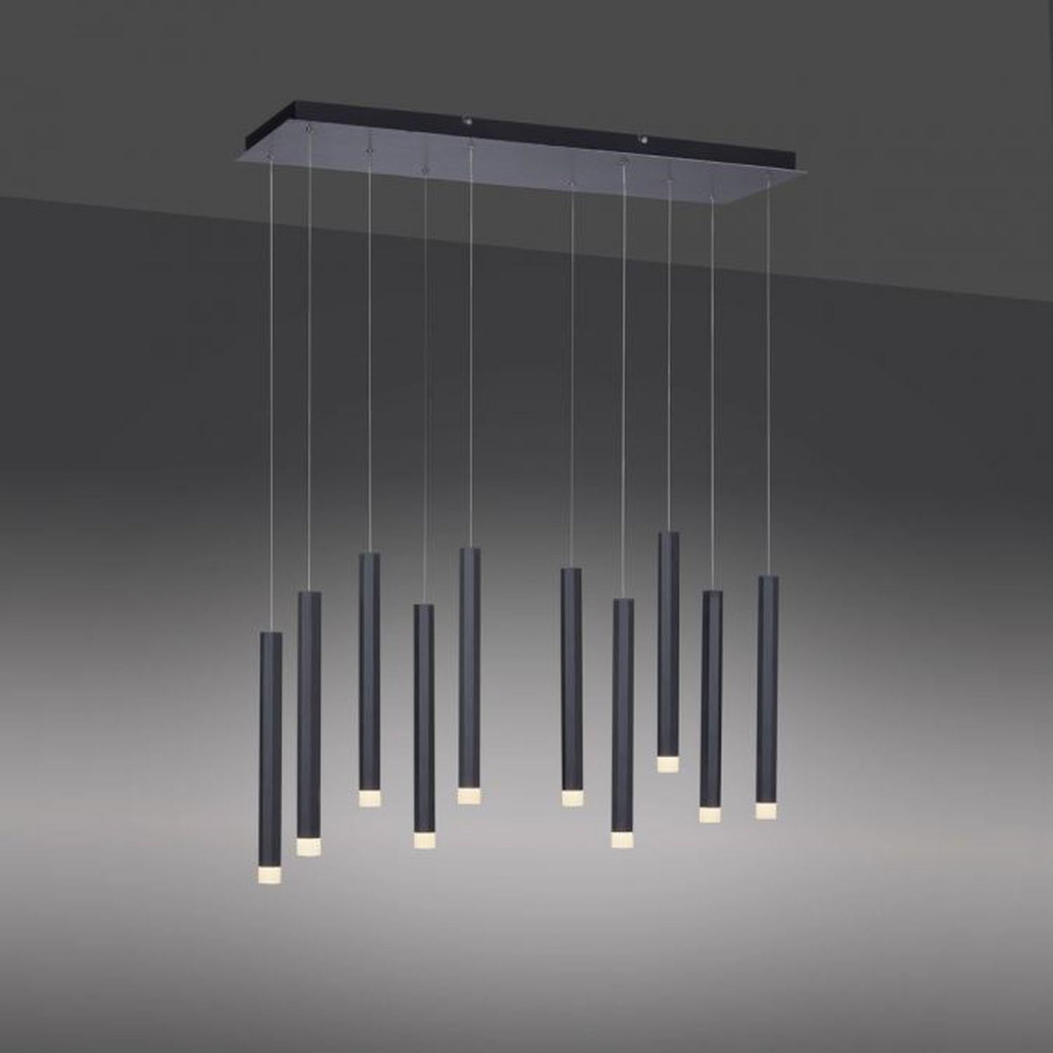 LED Hängelampe Metall 3000 K warmweiß 550 lm Schwarz