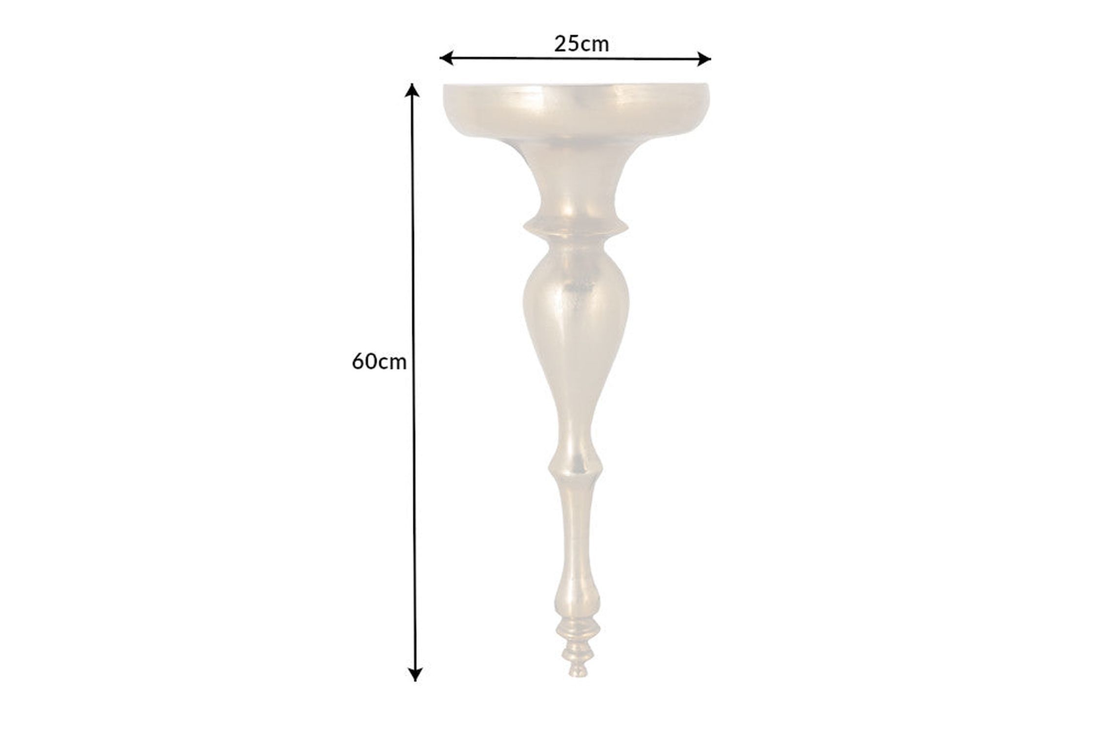 Schweberegal Metall in Gold 60 cm hoch Handarbeit Barock Schweberegal Metall in Gold 60 cm hoch Handarbeit Barock