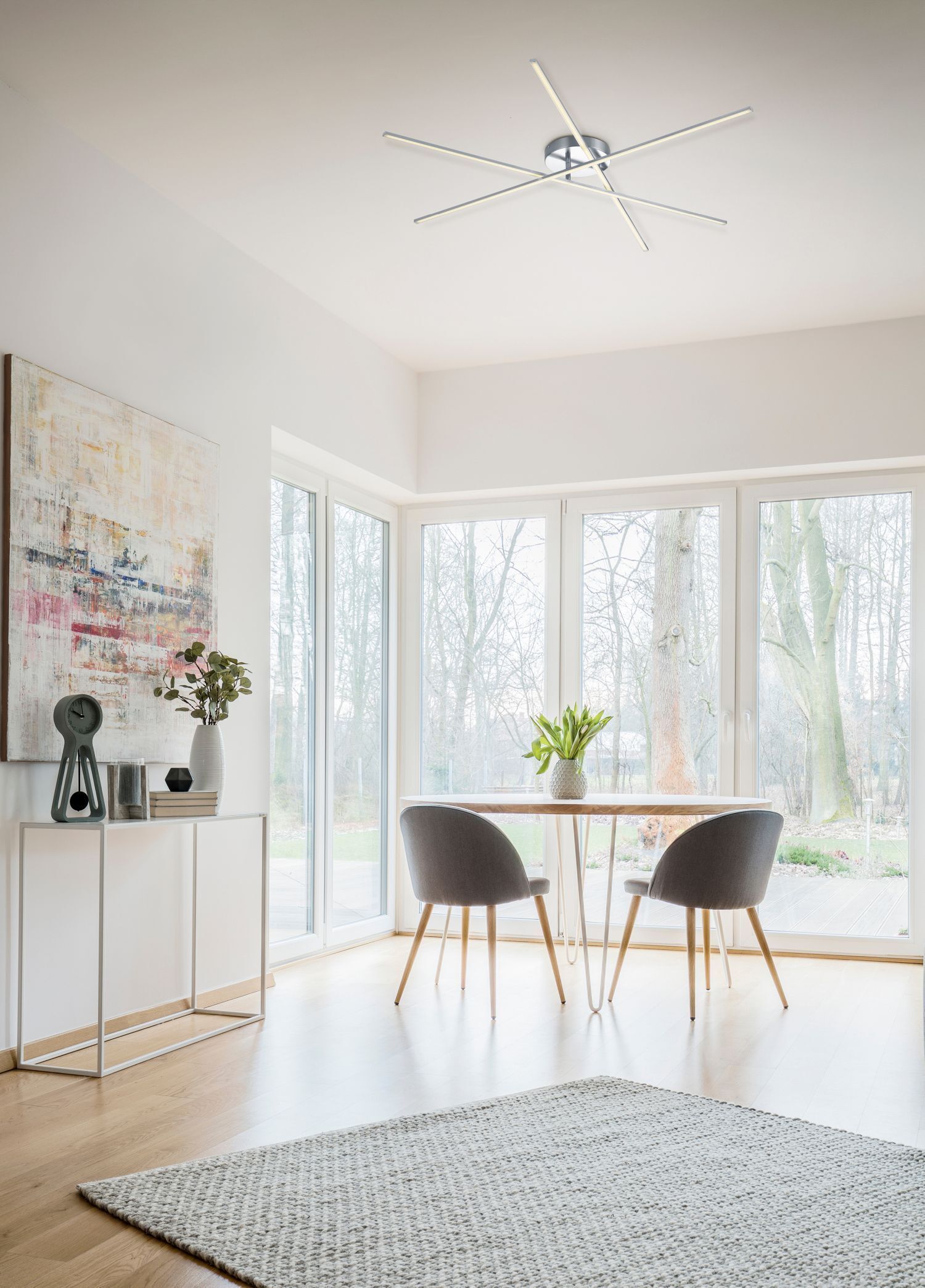 Moebel, Tabelle, Dekoration für Zuhause, Deckenventilator, Fenster