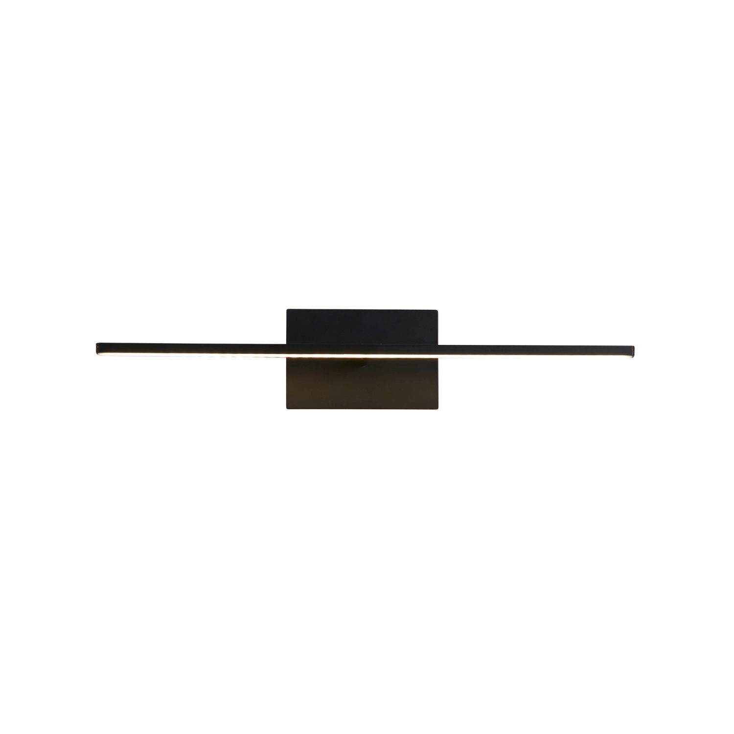 LED Spiegelleuchte Metall B:41 cm IP44 Schwarz 433 lm