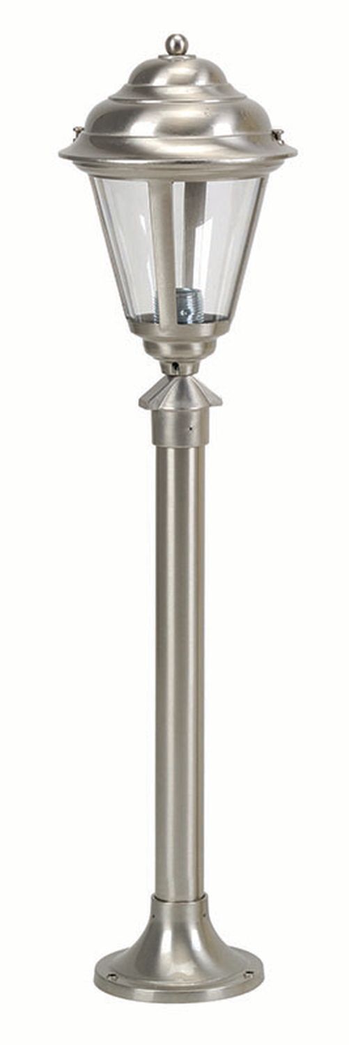 Stehlampe Gartenbeleuchtung Nickel Echt-Messing