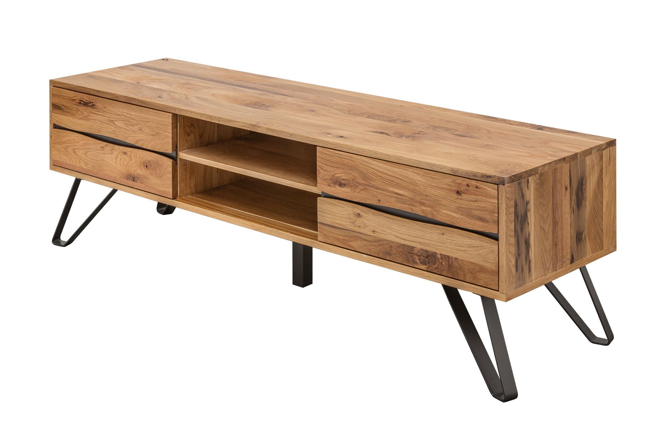TV Lowboard Holz 160 cm breit Industrial Design PATRICIA