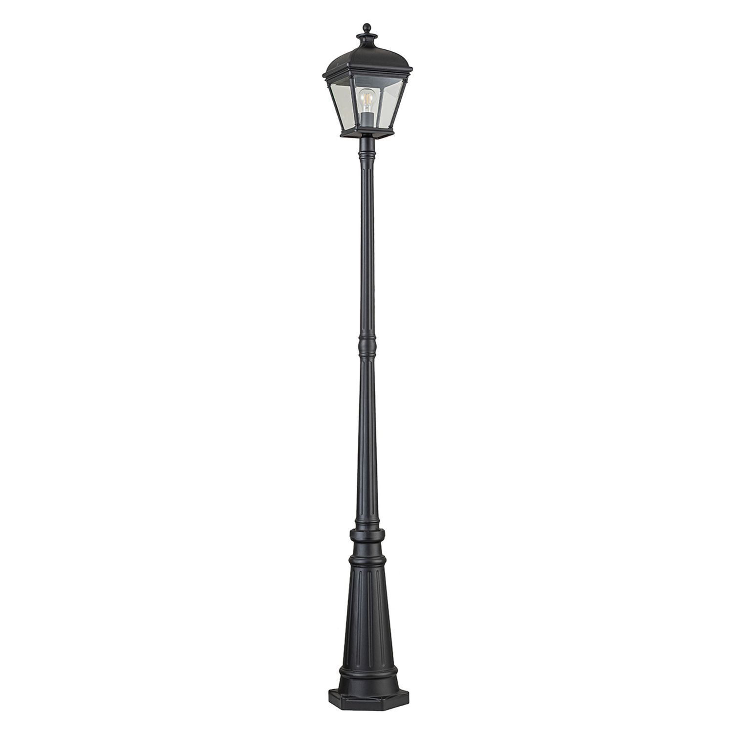 Mastleuchte 216,4 cm IP44 Vintage Schwarz E27 Garten Weg