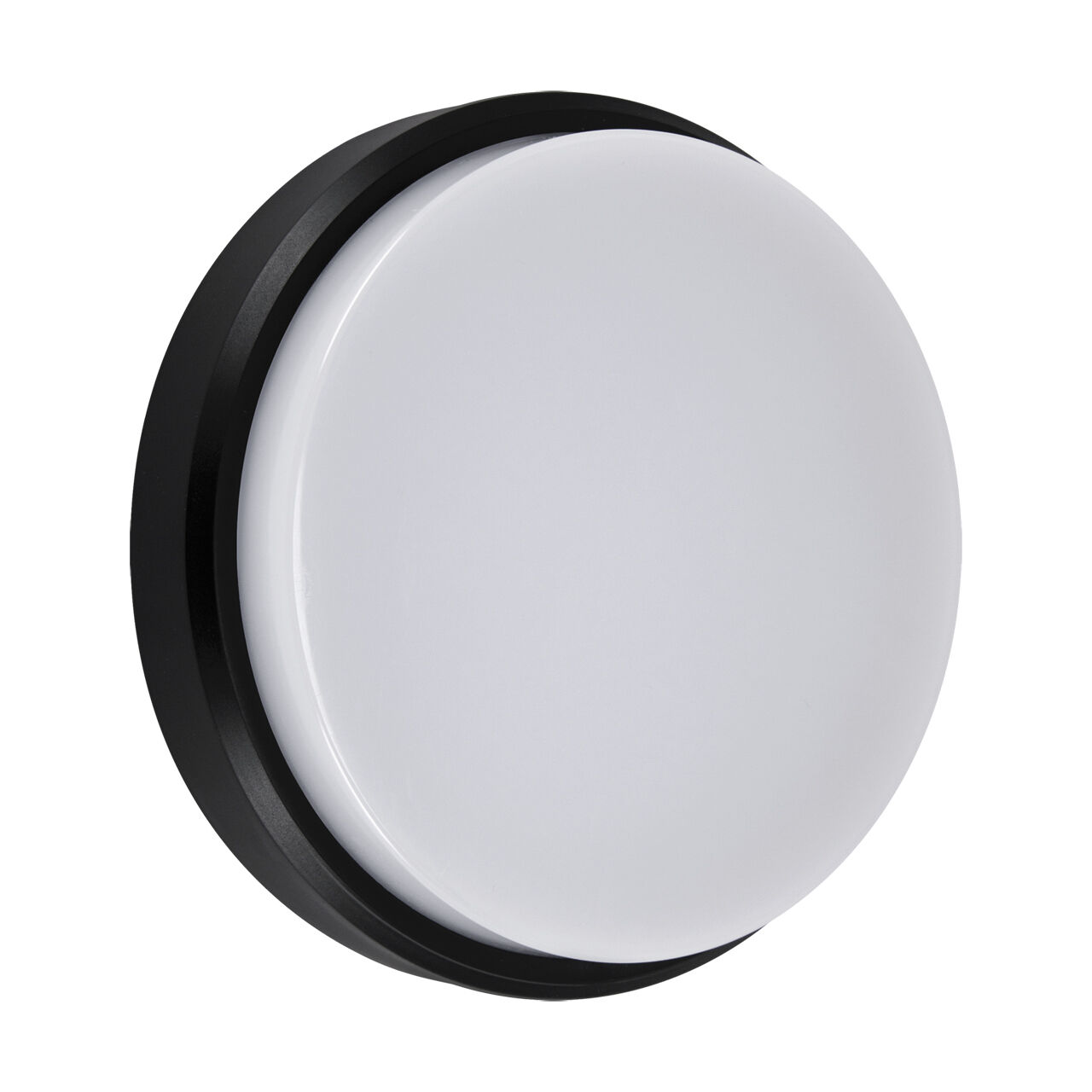 LED Deckenleuchte außen D: 21 cm IP65 Schwarz Weiß 4100 K
