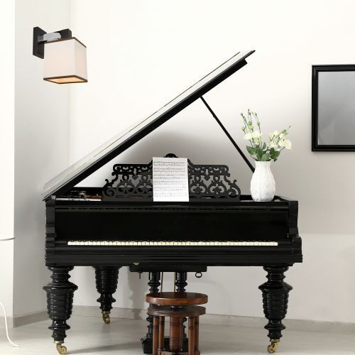 Stilvolle Wandlampe CALI Creme Stoff Modern Lampe