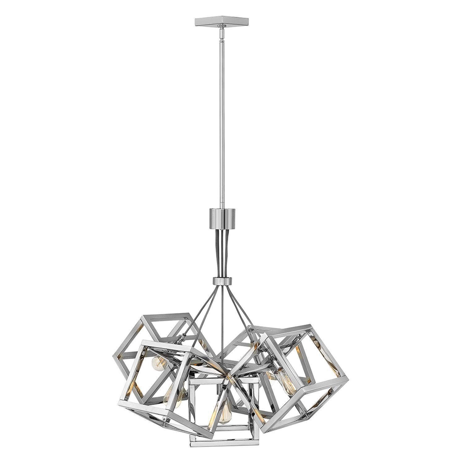 Hängeleuchte Metall B: 77,8 cm H: max. 173,3 cm E27