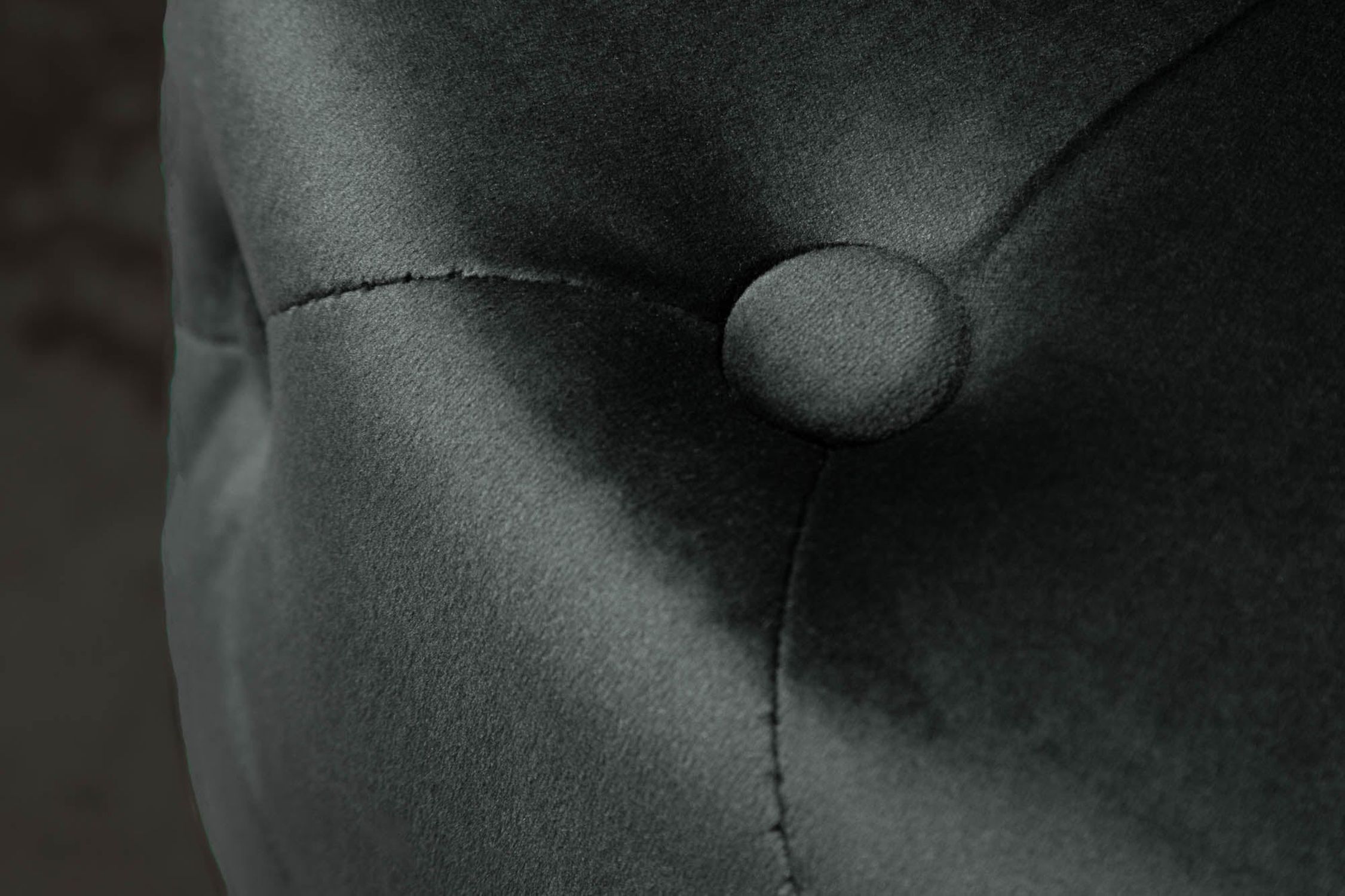 Sitzhocker Schwarz Gold aus Samt Metall Ø 37 cm klein Person