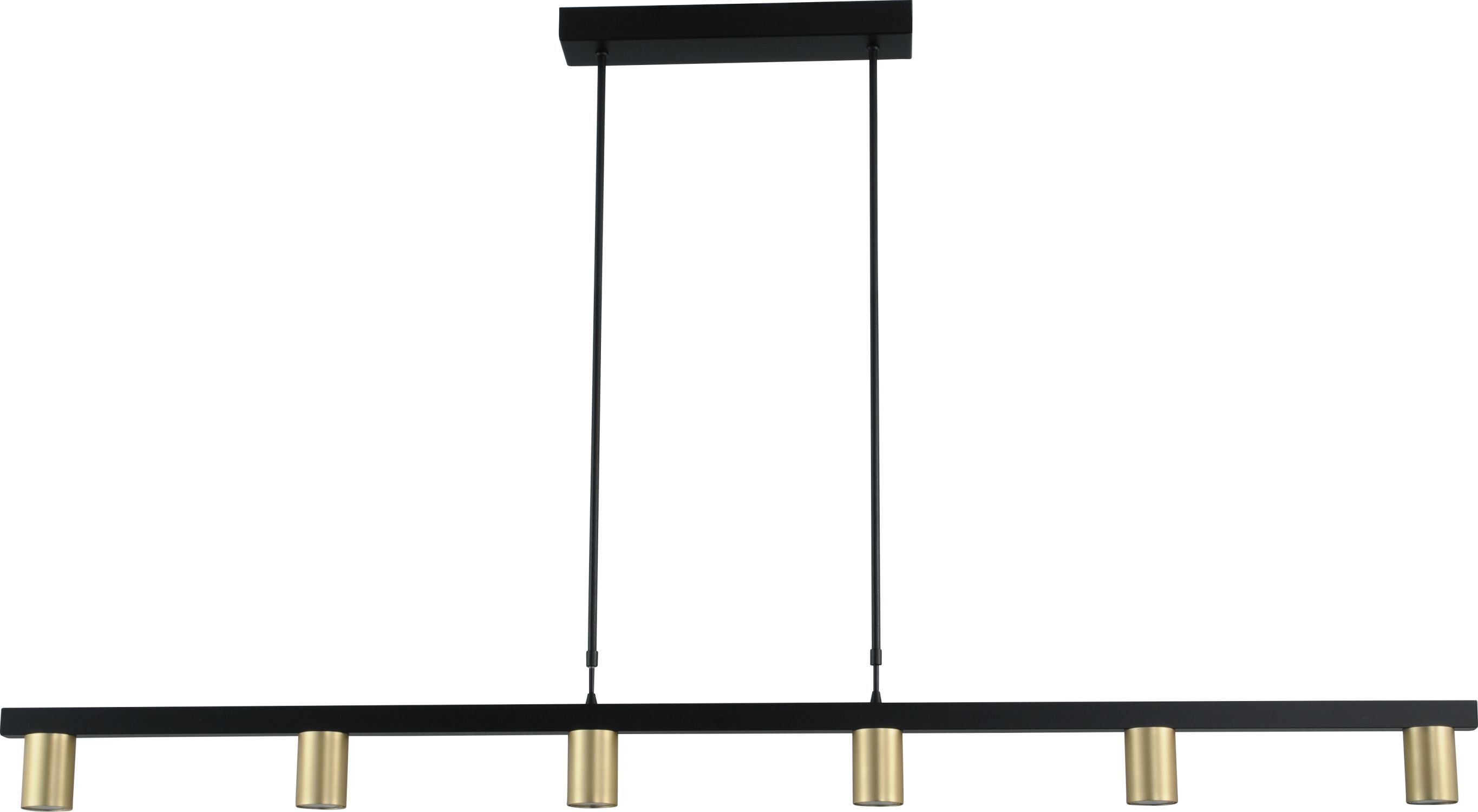Hängelampe Gold Schwarz 160 cm breit Metall Esstisch
