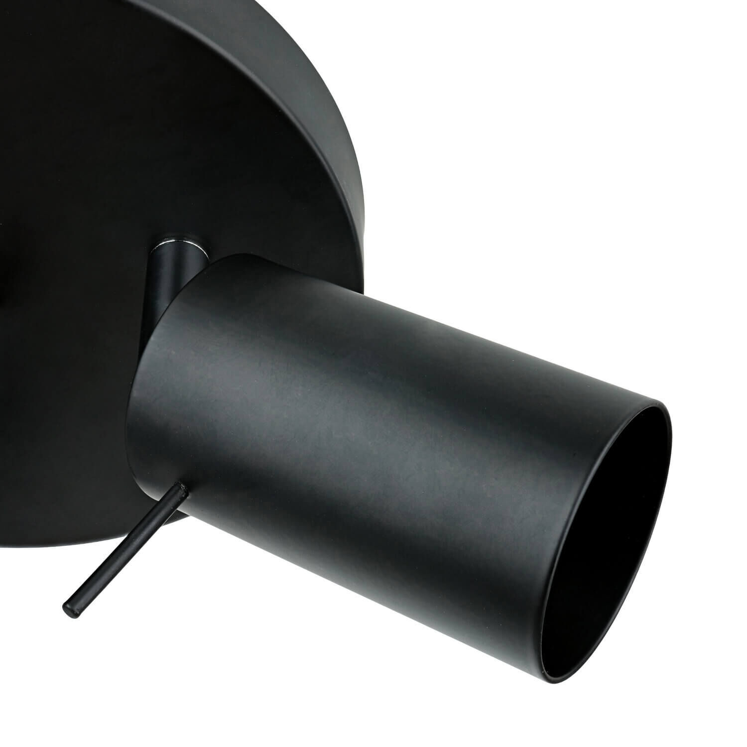 Deckenstrahler 3-flammig Schwarz Metall Ø 20 cm GU10