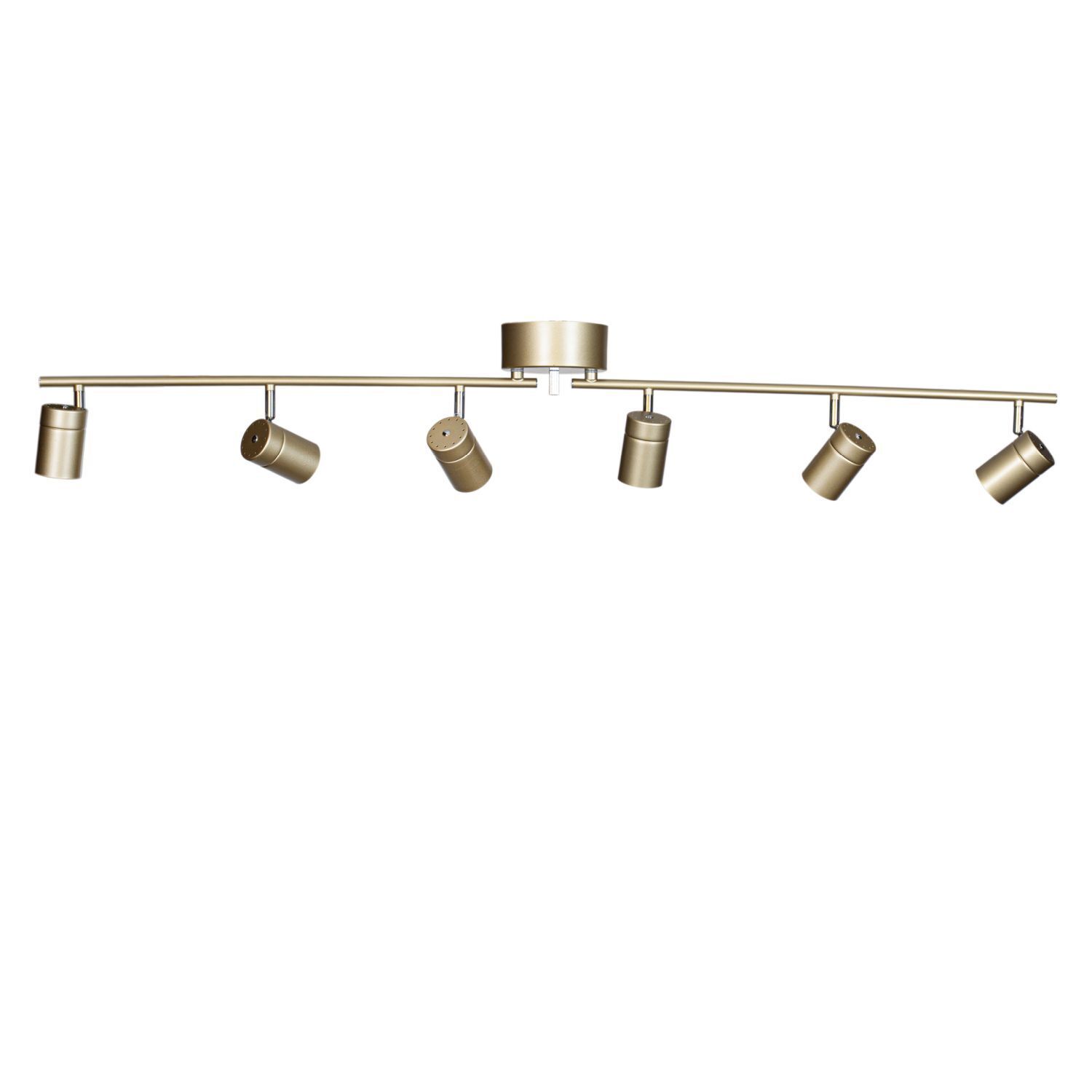 Strahler Metall GU10 verstellbar in Gold 124 cm lang Retro