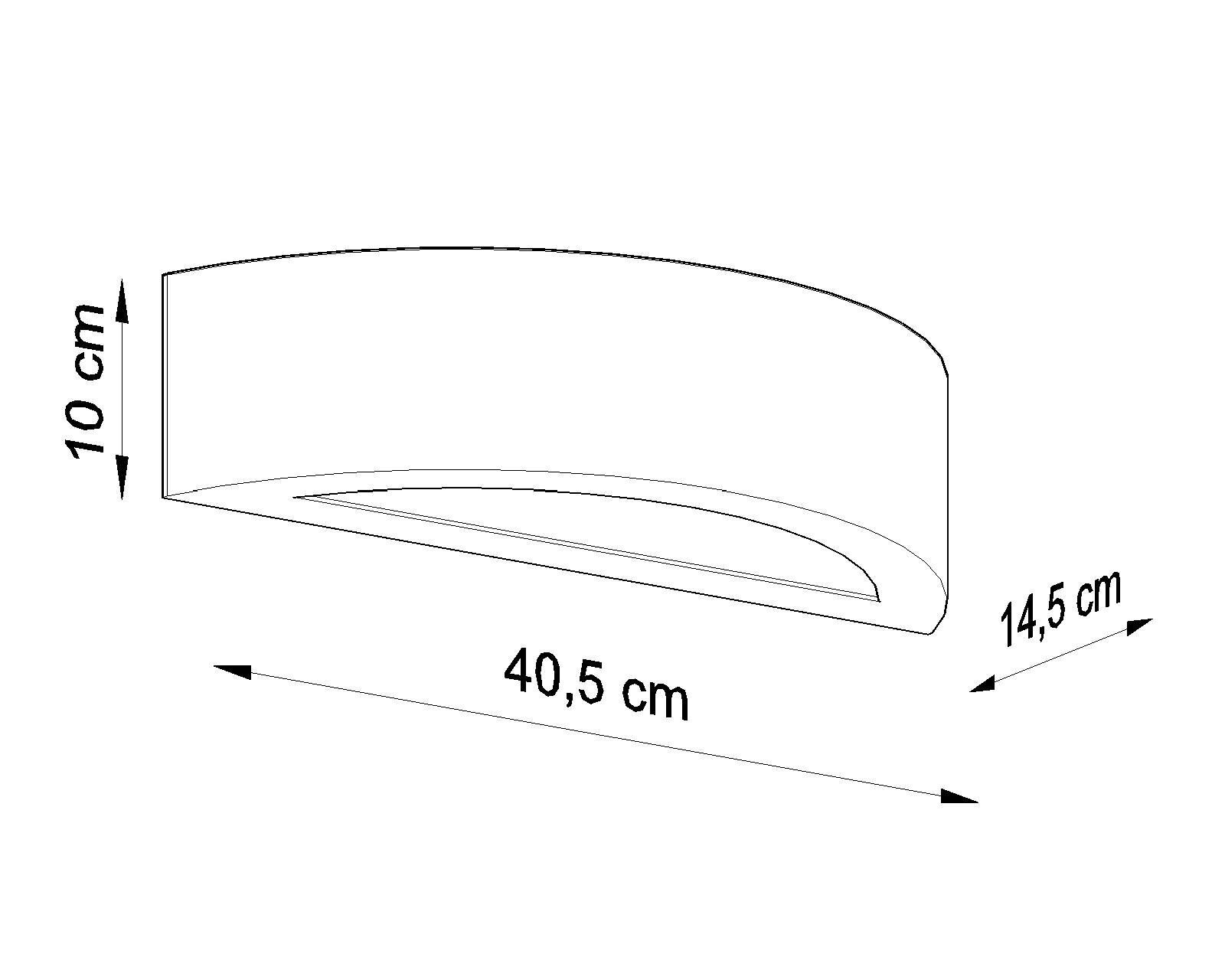 Gipslampe Weiß Bemalbar elegantes Licht E27 ORION