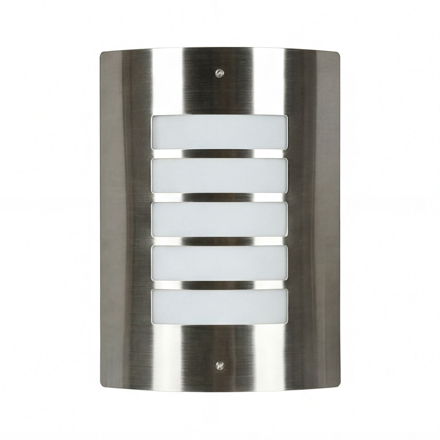 Außenwandlampe Edelstahl IP44 wetterfest Haus Modern Wandlampe, Wand-Leuchte, Edelstahl, brilliante Oberfläche, LED-Schlitzleuchte