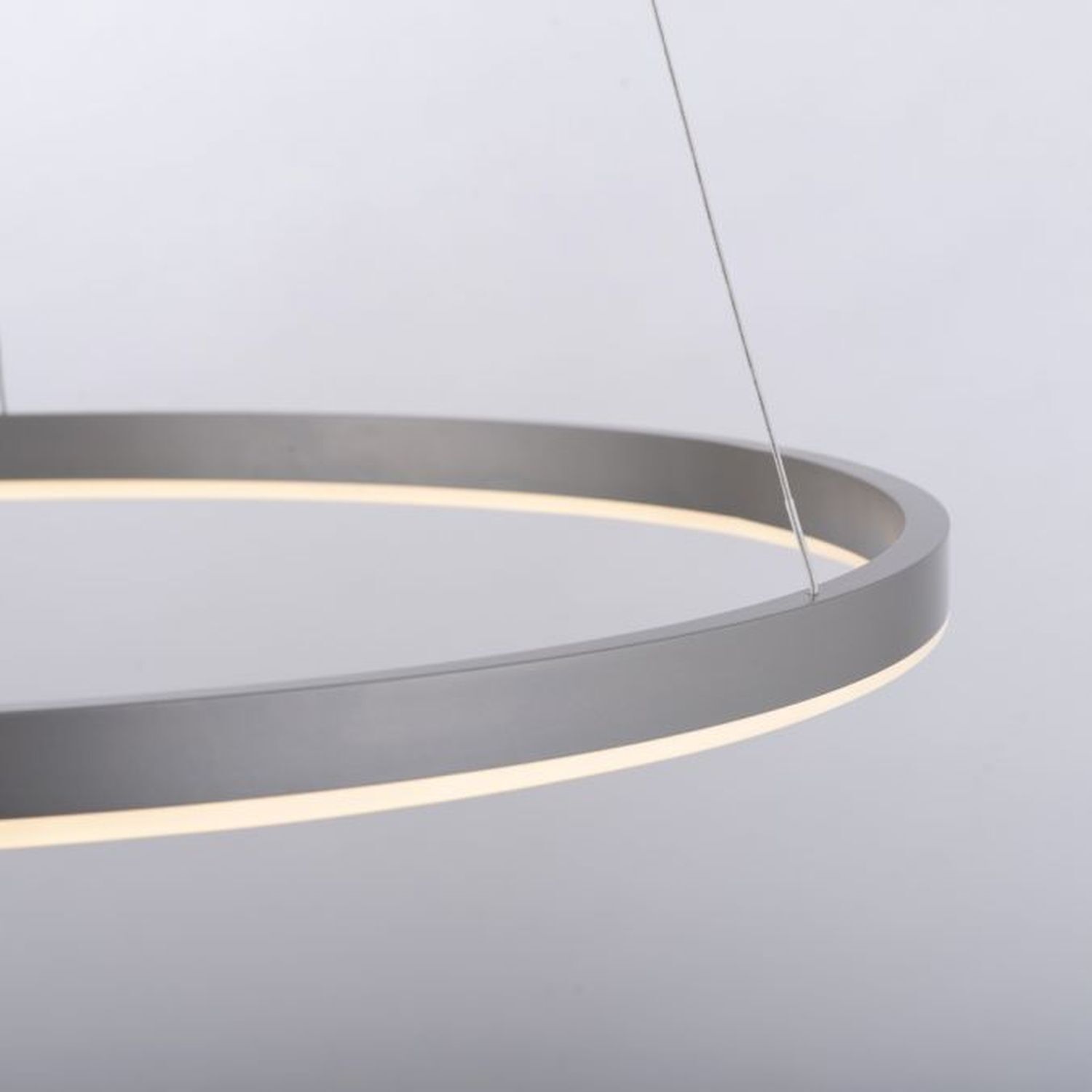 Dimmbare LED Pendelleuchte in Aluminium Ø58,5 cm 3000 K Lampe, Kronleuchter