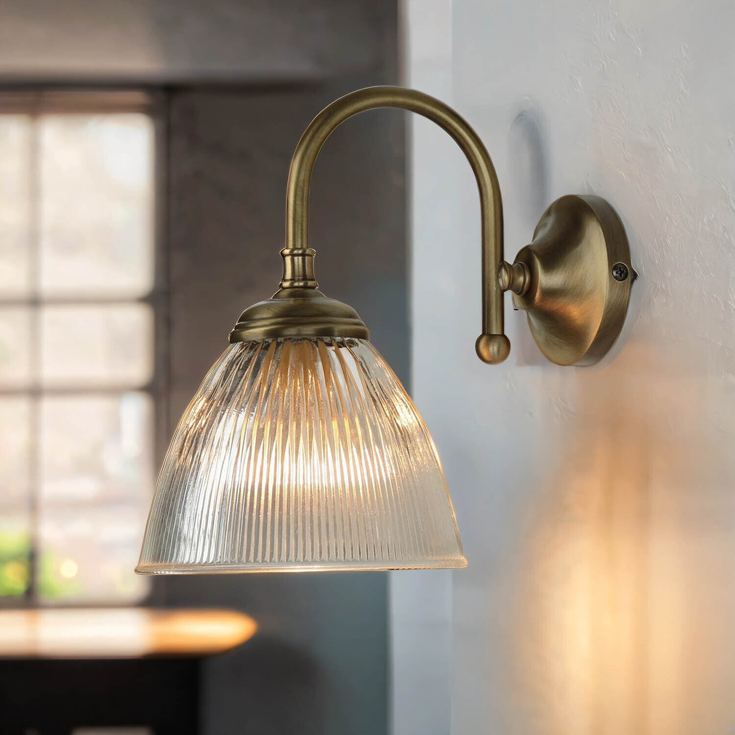 Klassische Wandleuchte Wandlampe E14 Vetro Lampe, Leuchte