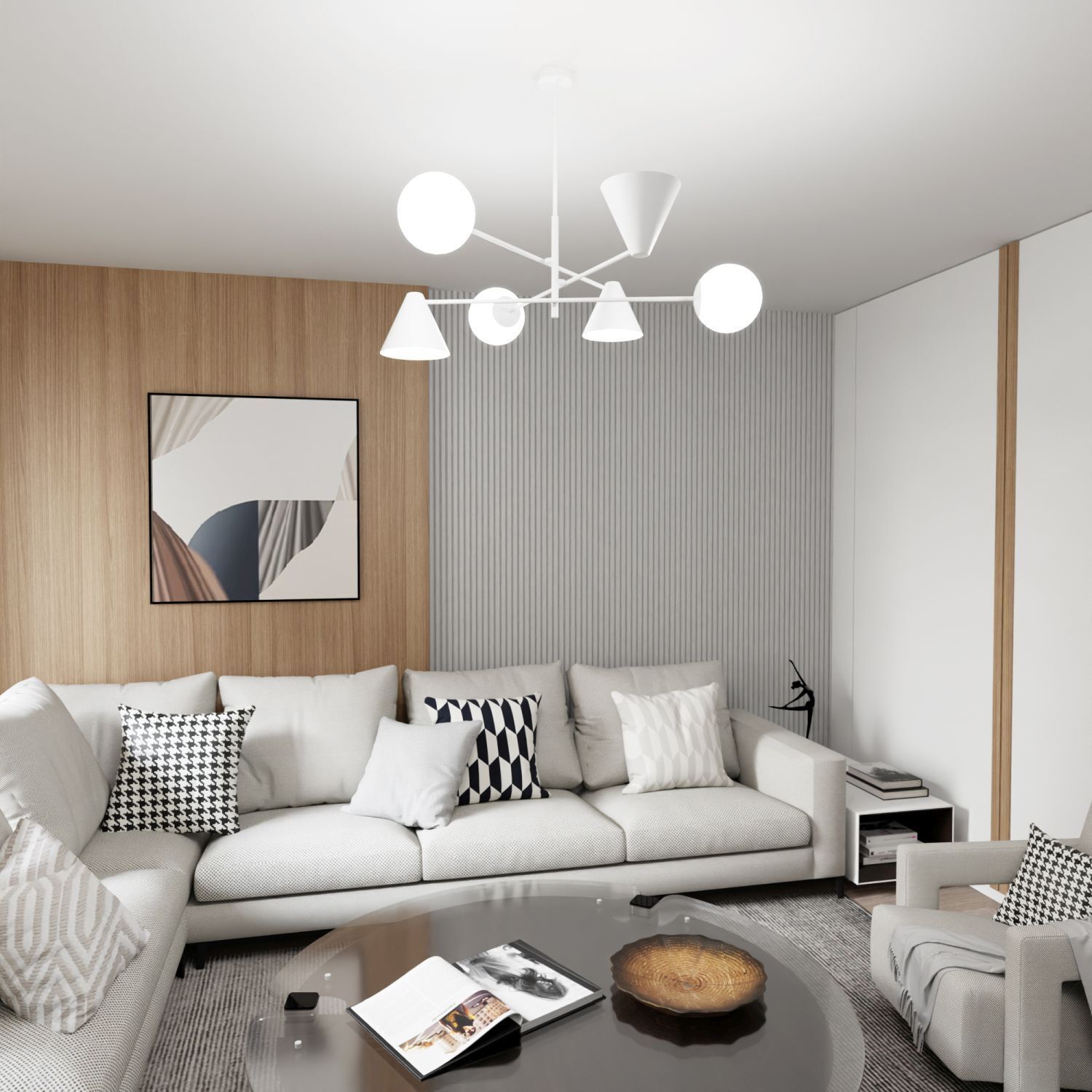 Dekoration für Zuhause, Wohnzimmer, Couch, Tabelle, Kissen