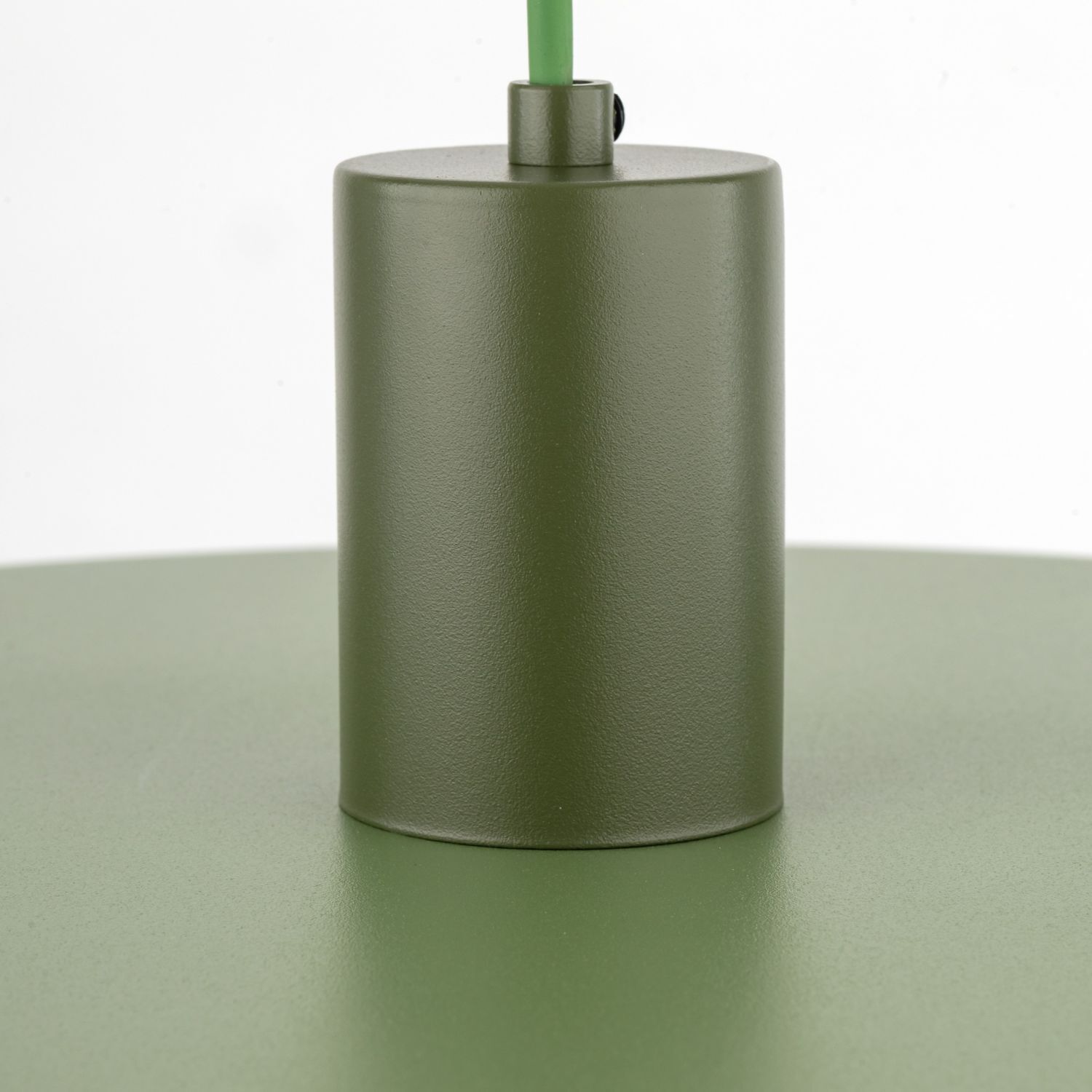 Grüne Hängelampe E27 Ø40 cm rund Vintage Metall