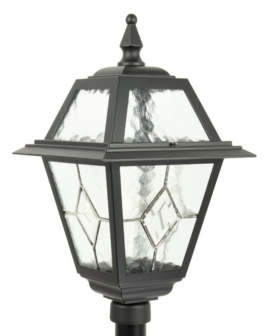 Rustikale Wegeleuchte 160cm IP43 Aluminium Glas