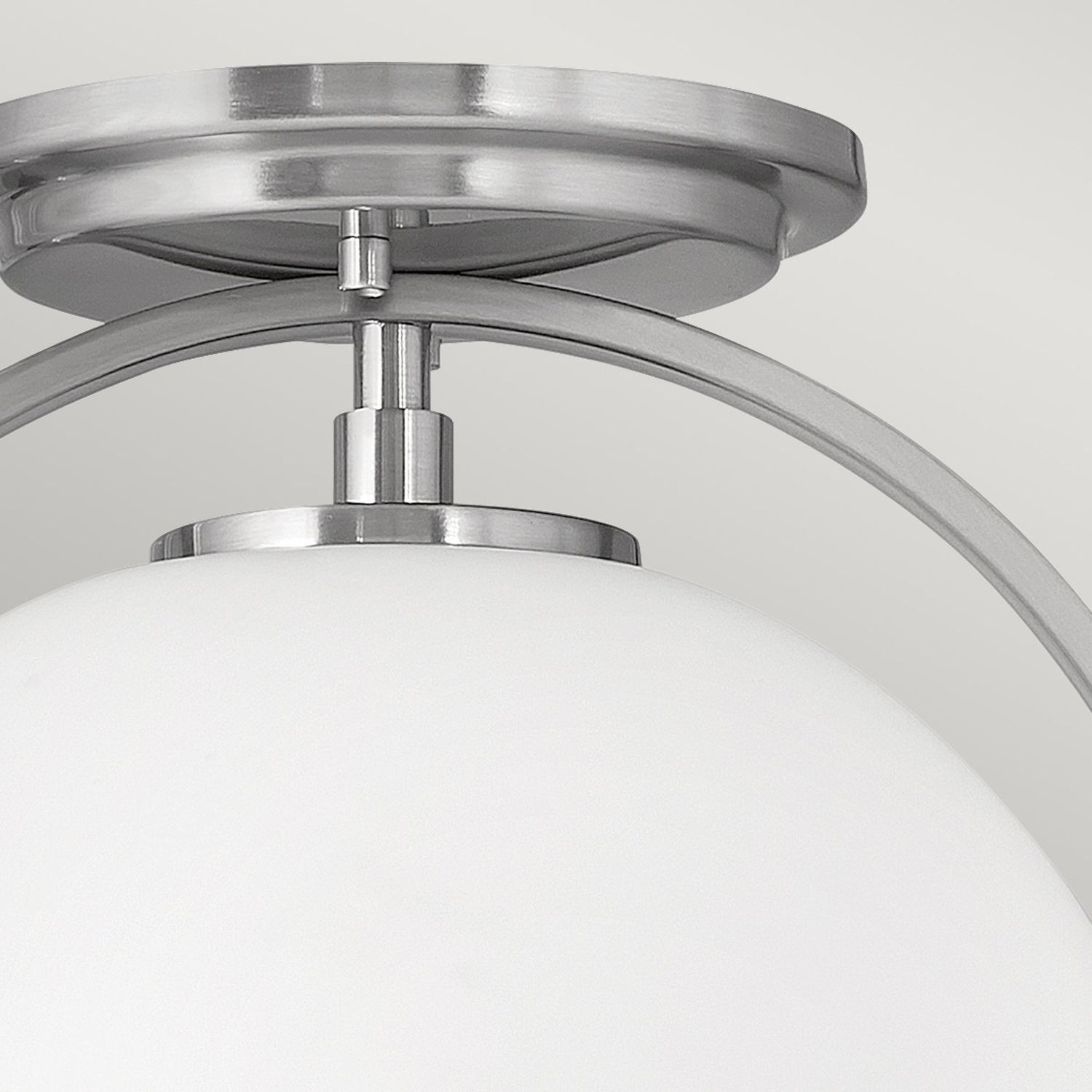Deckenlampe Metall Glas rund Ø 28,2 cm E27 Kugel Schirm