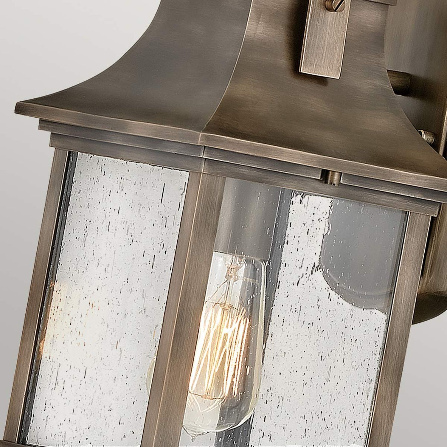 Wandlampe außen E27 IP44 H: 34,9 cm in Bronze Vintage